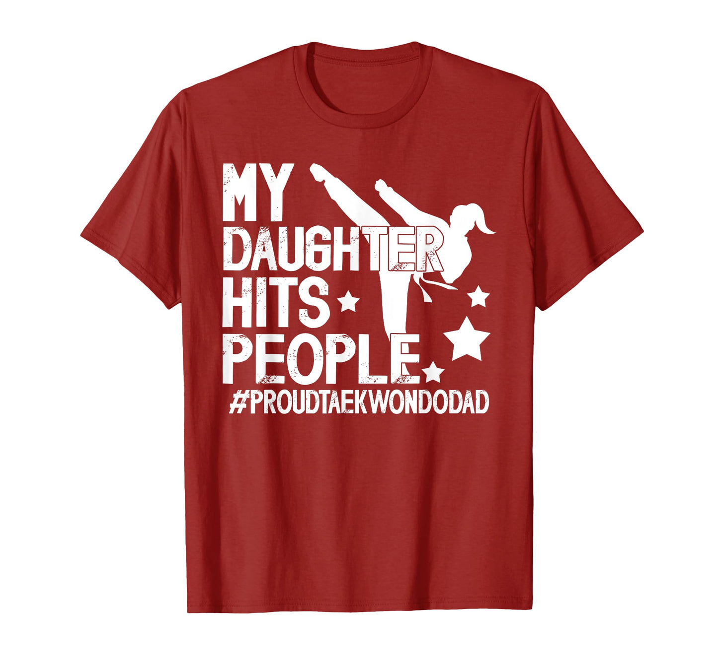 Proud Taekwondo Dad Taekwondo Father Taekwondo Fighter Dad T-Shirt