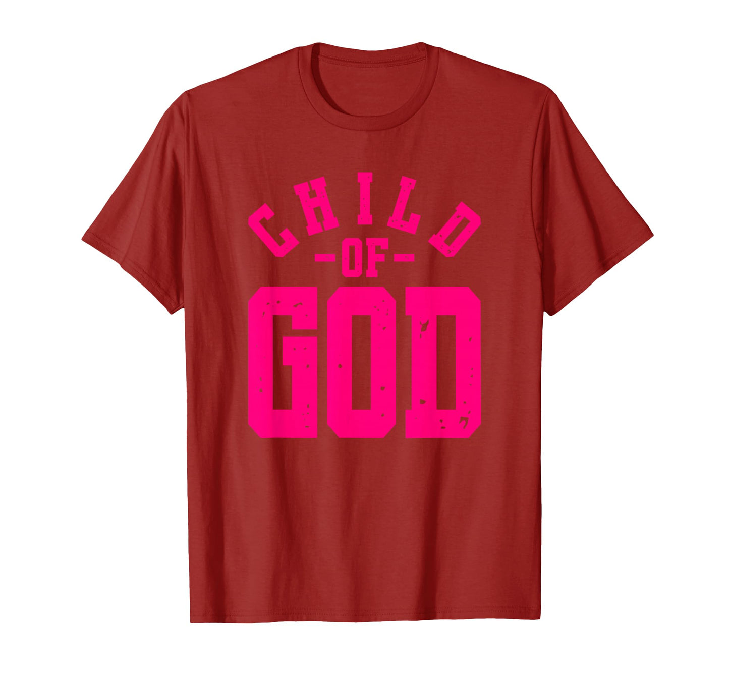 Child Of God - Christian Faith Inspirational - Pink Graphic T-Shirt