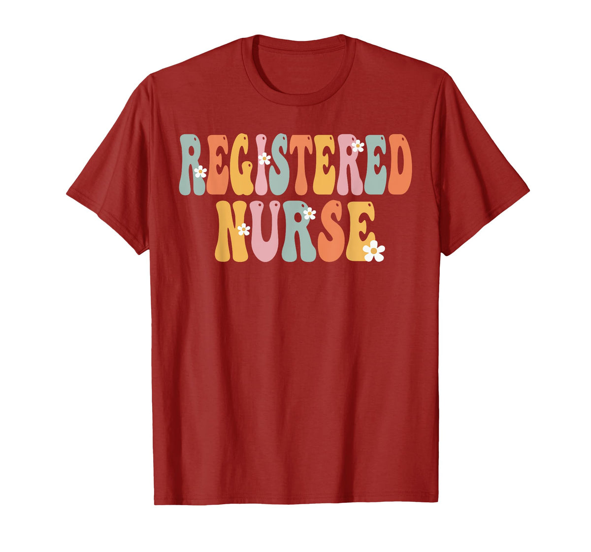 Registered Nurse Week Groovy Appreciation Day For Women Work T-Shirt