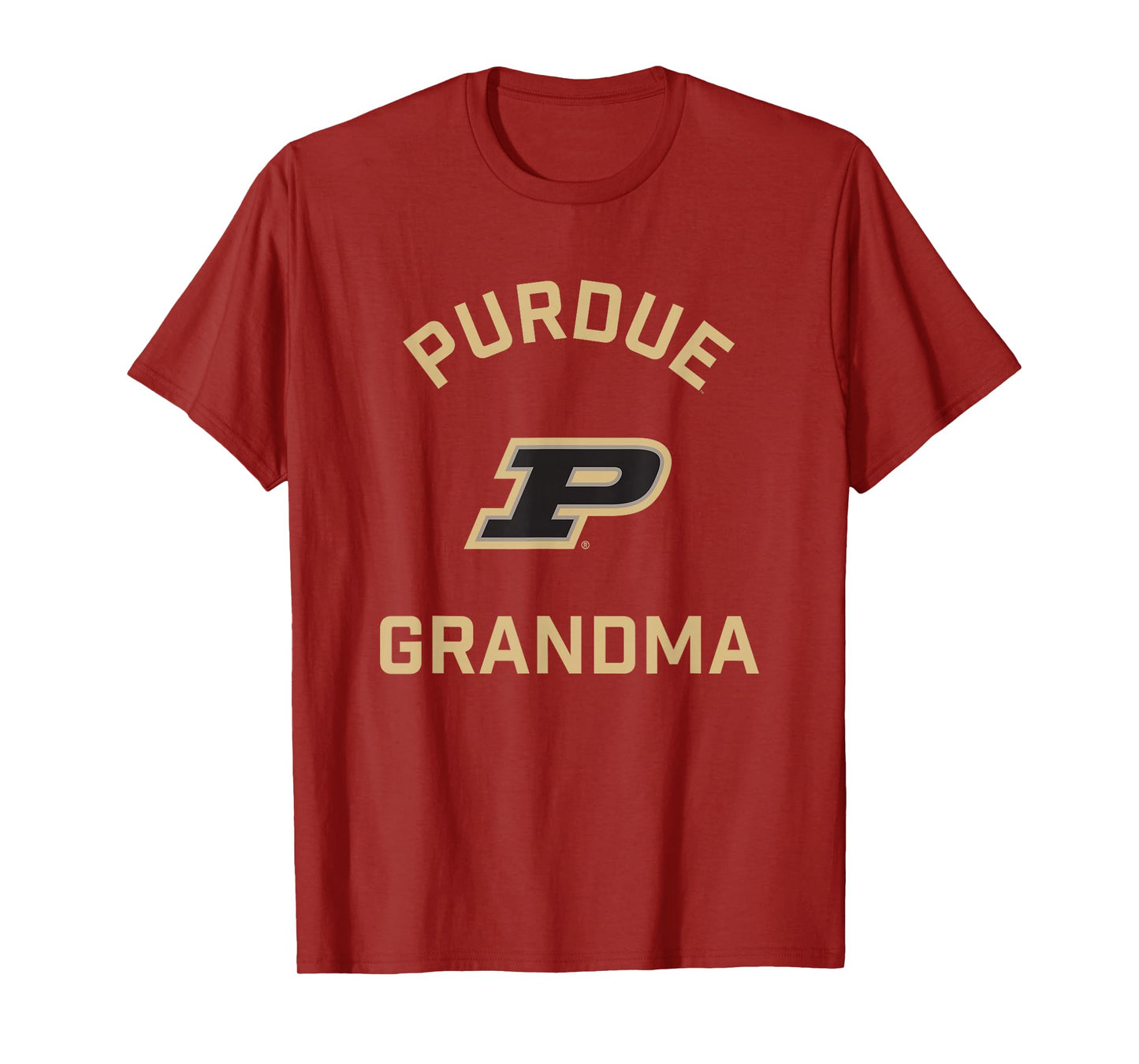 Campus Lab Purdue Boilermakers Arched Grandma T-Shirt - Black, Small, Unisex-Adults, Short Sleeve, Classic Fit, Cotton 100%