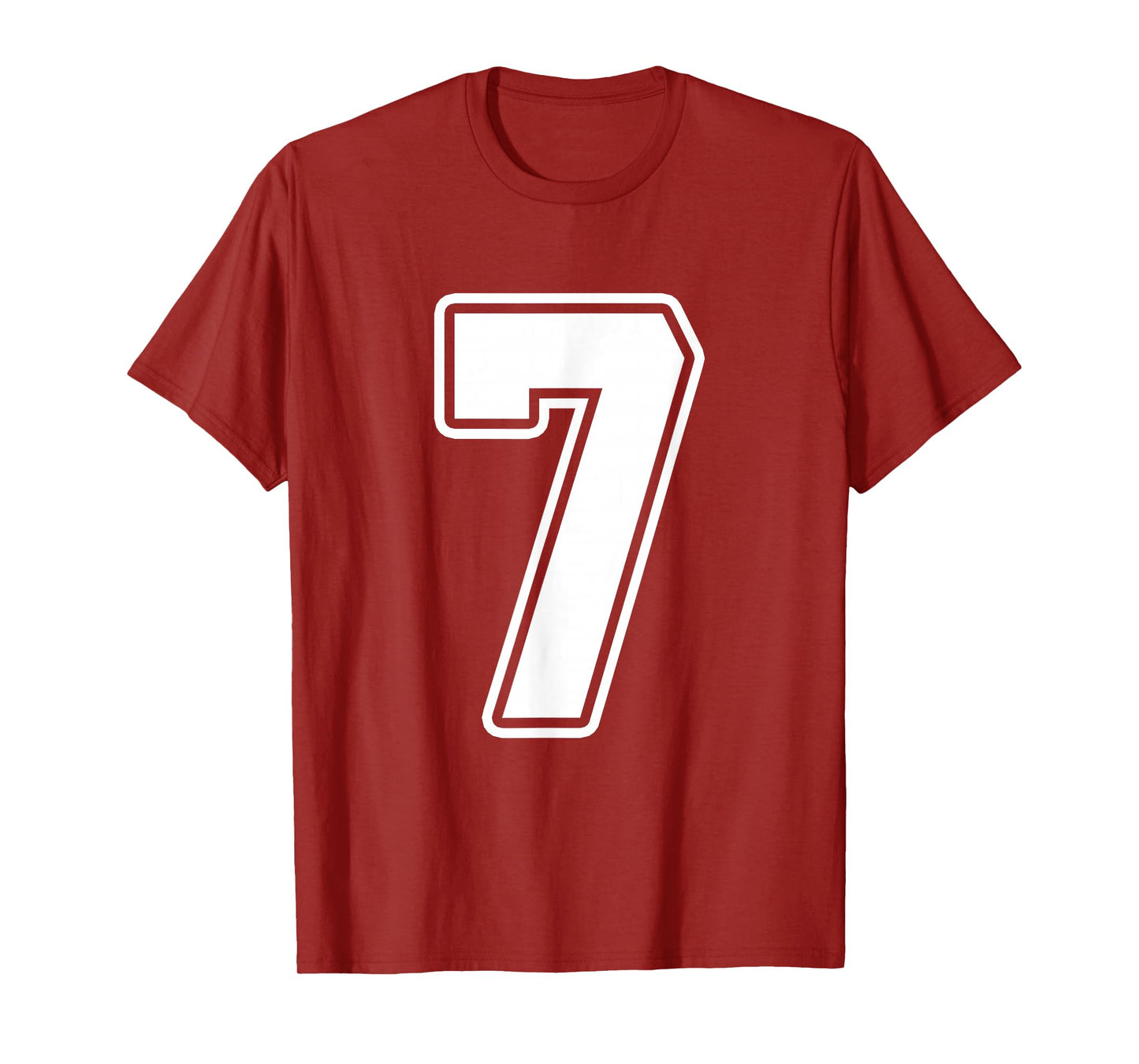 Number 7 Six Seven 6 7 Meme Funny 7th Birthday Design T-Shirt