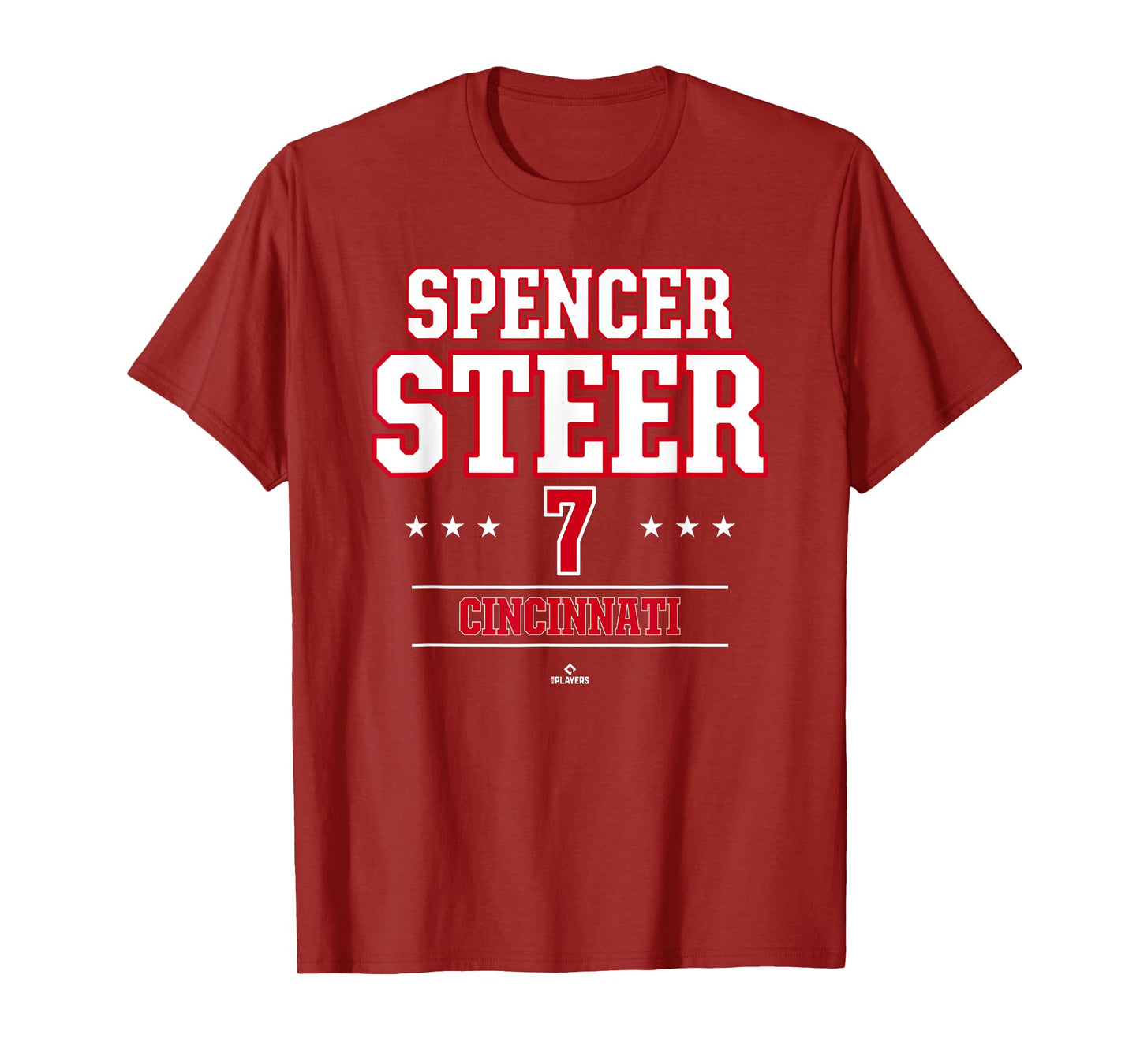 Baseball Star Spencer Steer Cincinnati MLBPA T-Shirt