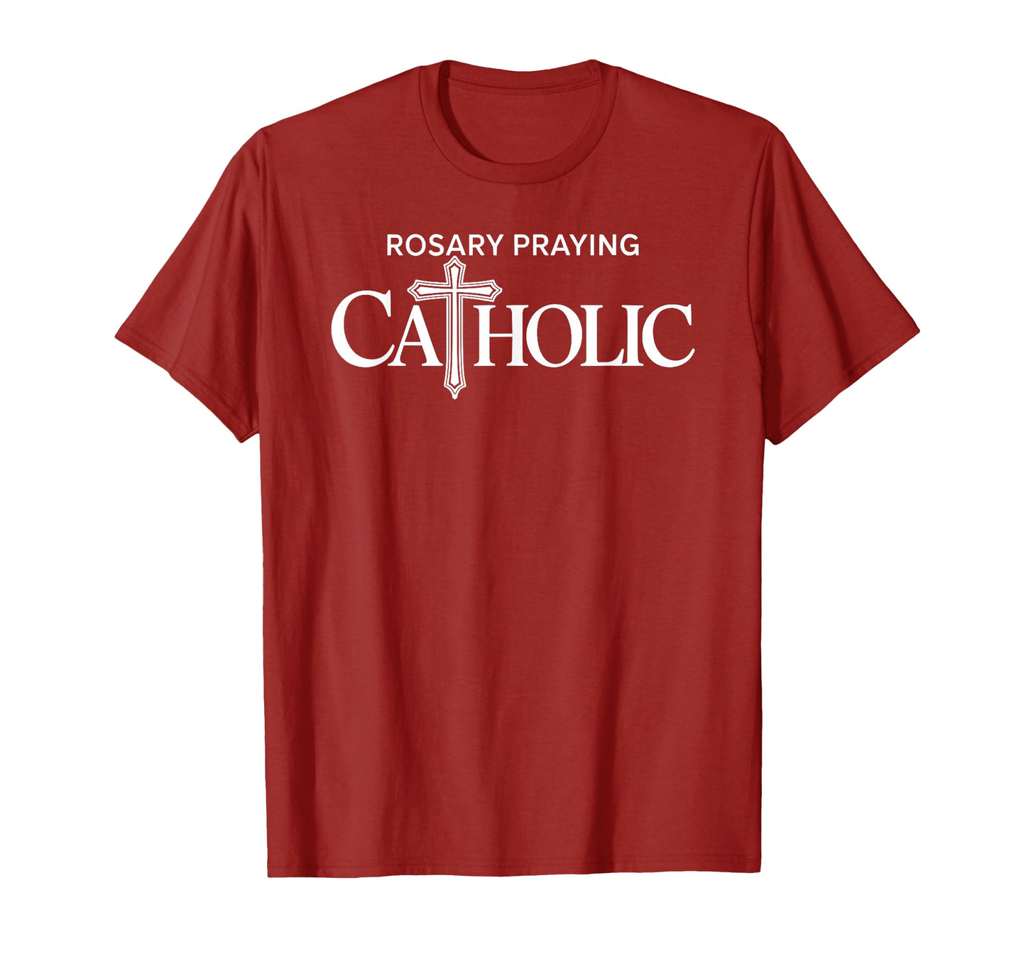 Rosary Praying Catholic Christian Faith Devotion T-Shirt