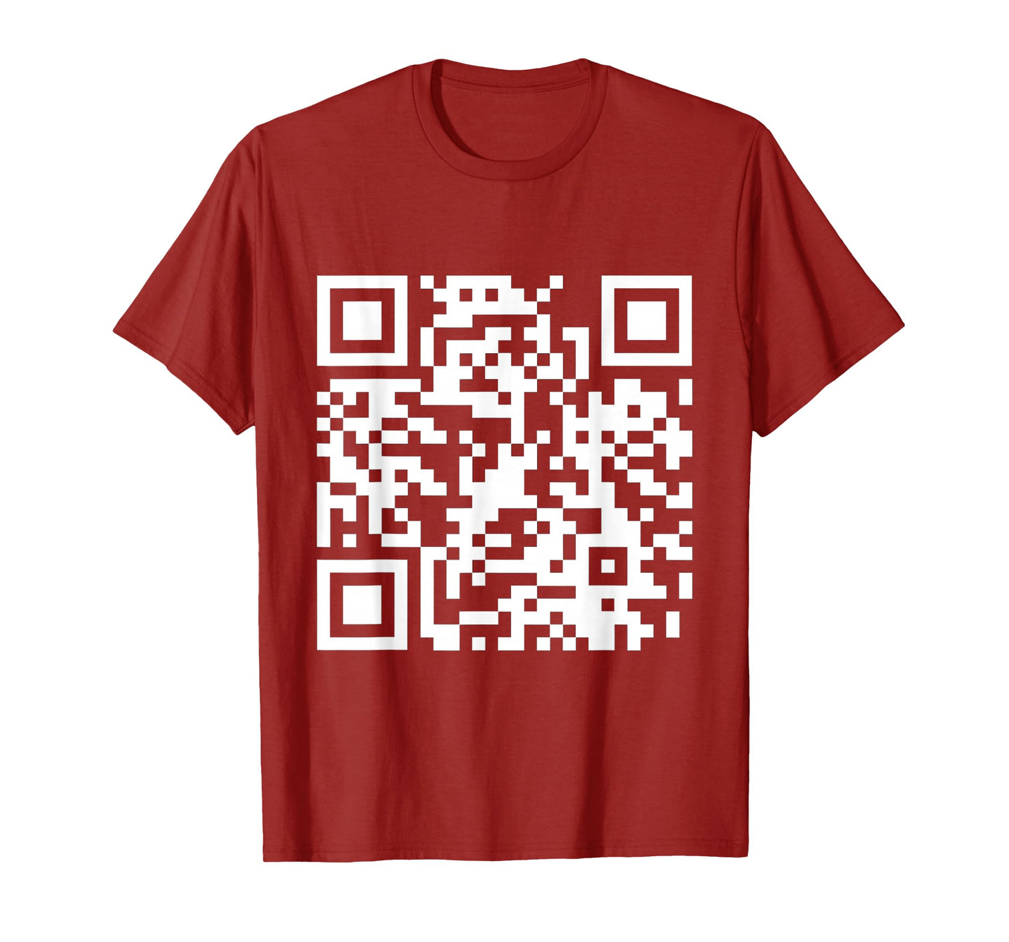 QR Scan Code Adult Sarcasm Humor F.ck You (White) T-Shirt