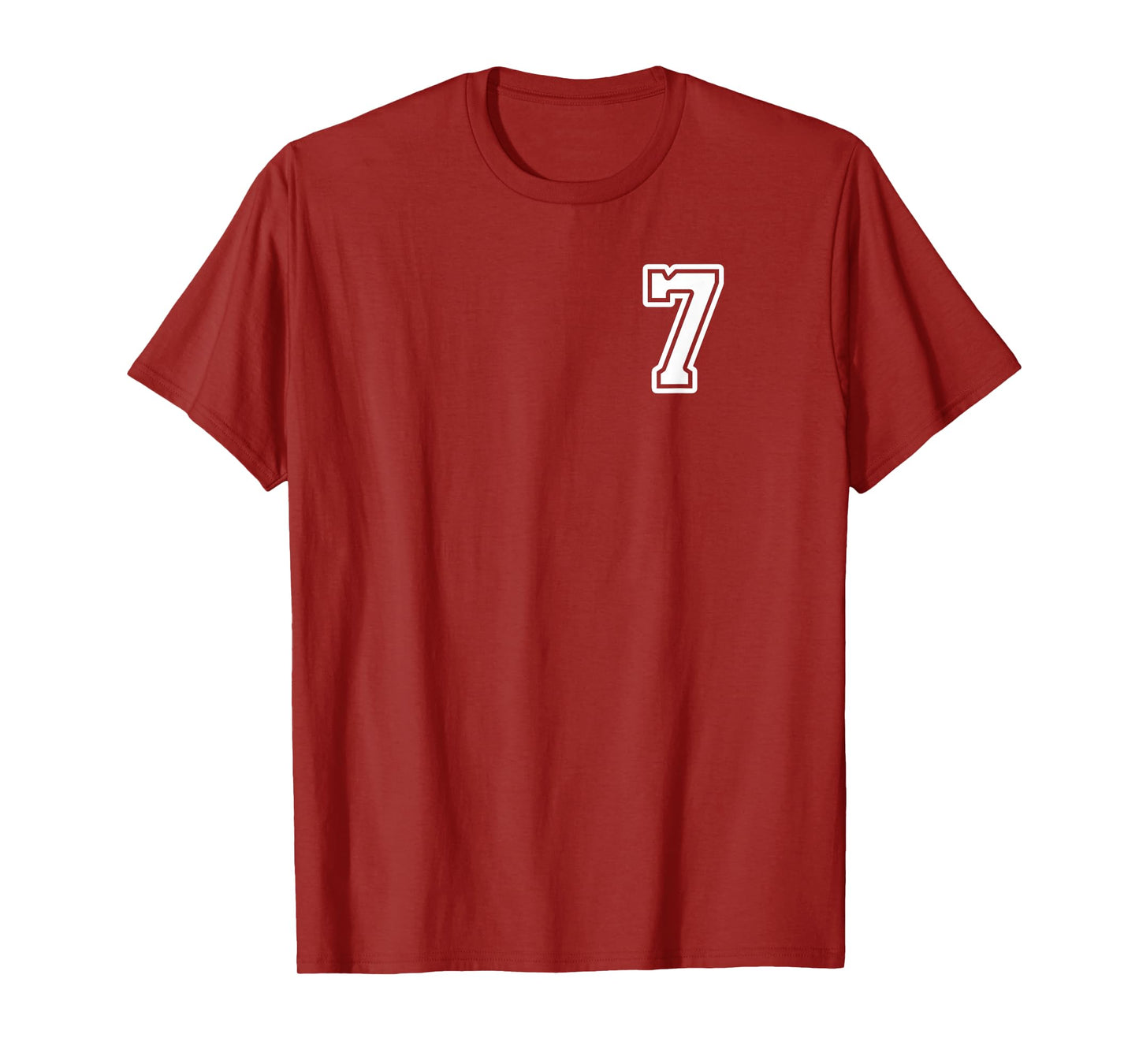Number 7 Shirt #7 Player Sports Team Men Women Kids T-Shirt
