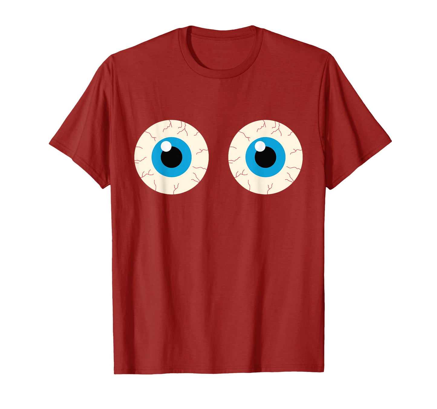 Boob Eyes Funny Halloween Boobie Adult Humor Simple Costume T-Shirt