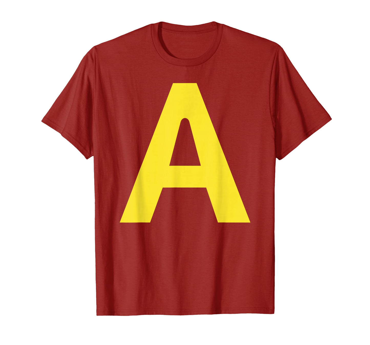 Halloween Letter A Alphabet Matching Costume Men Women Kids T-Shirt