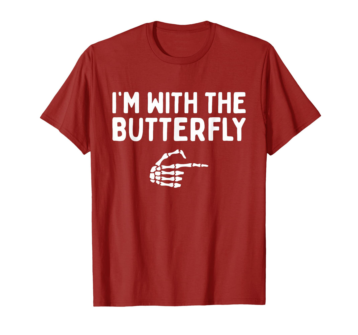 I'm With The Butterfly Halloween Costume Matching Couples T-Shirt