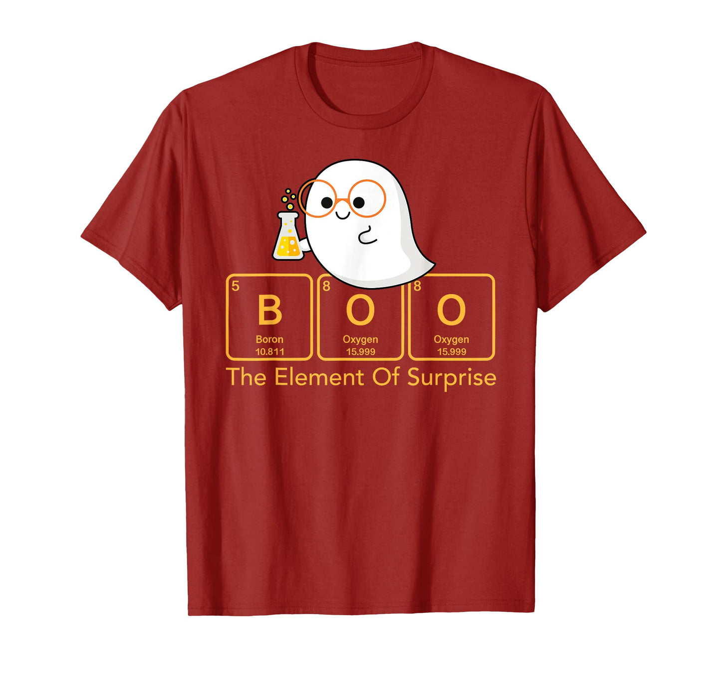 Chemistry Boo The Element Of Surprise Cute Chemist Halloween T-Shirt