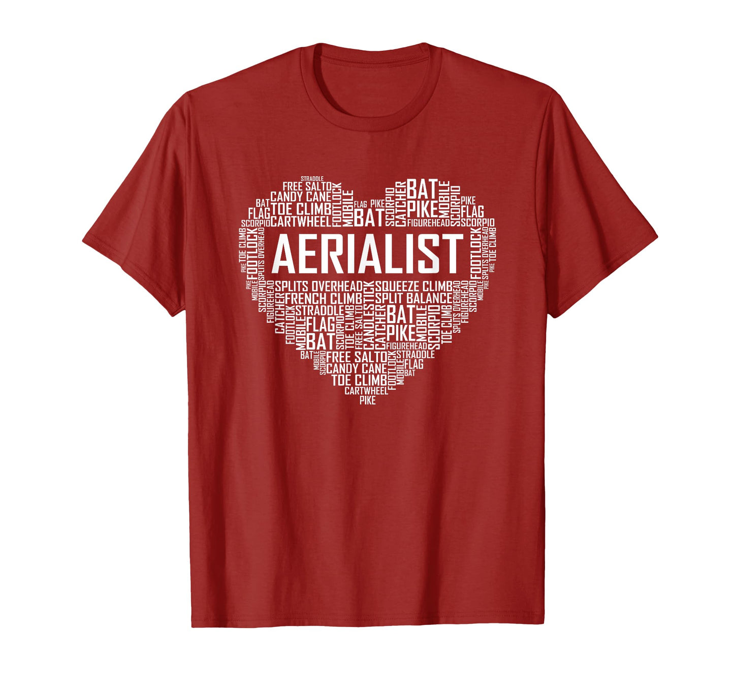 Aerialist Gifts Heart Aerial Yoga Lover Gift Yogi T-Shirt