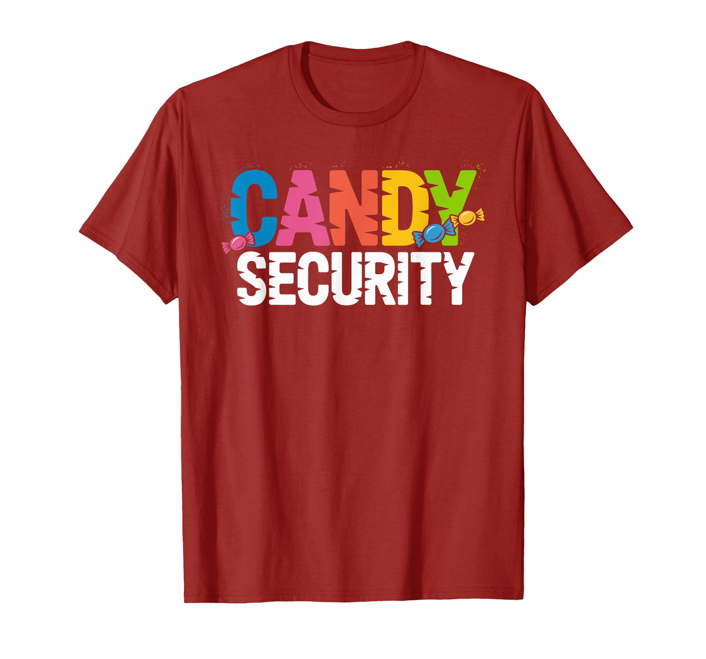 Candy Security Funny Easy Halloween Costume Adult T-Shirt