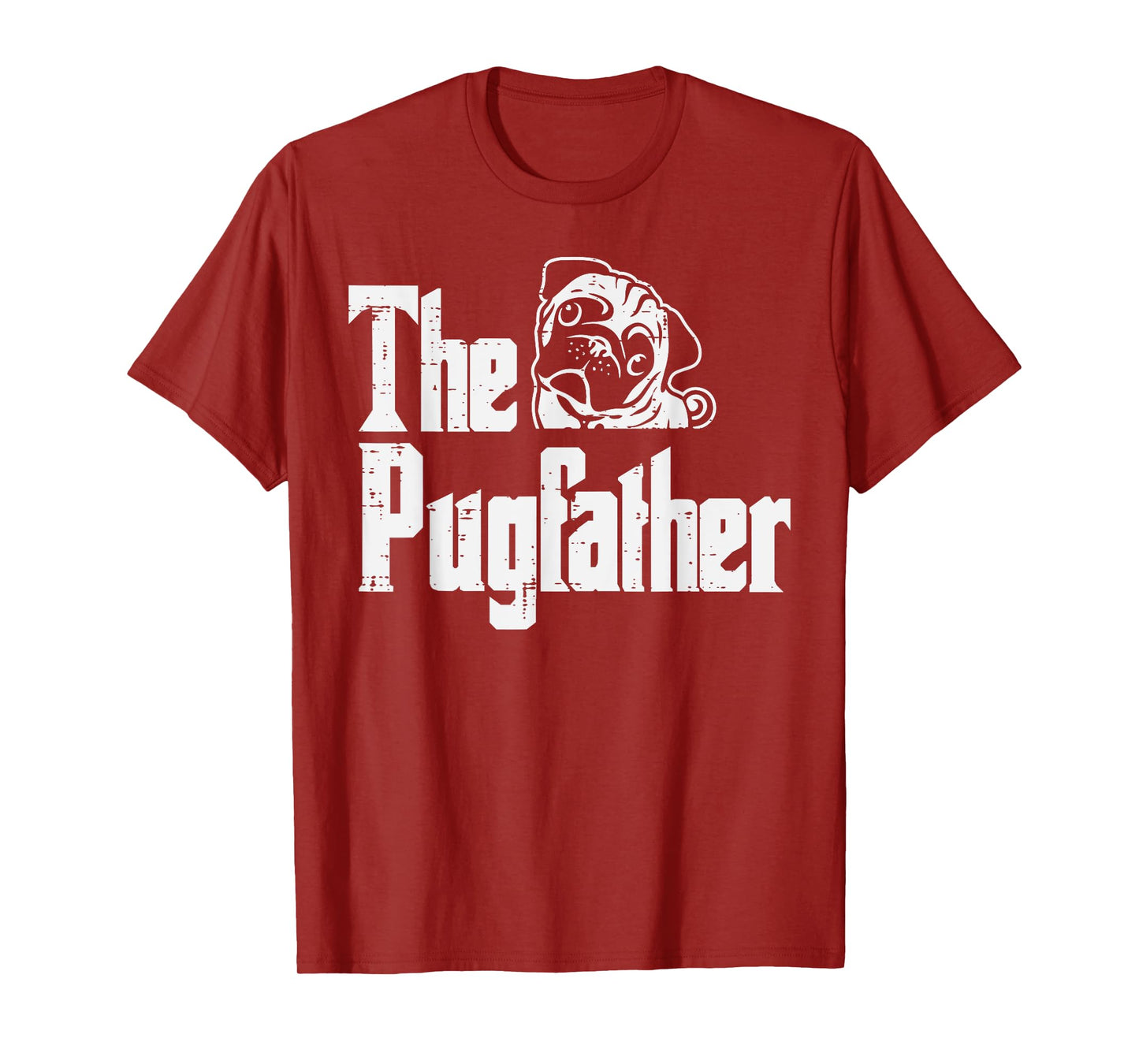 Fathers Day The Pug Father Pug Daddy Papa Fur Dad Dog Owner T-Shirt for Men