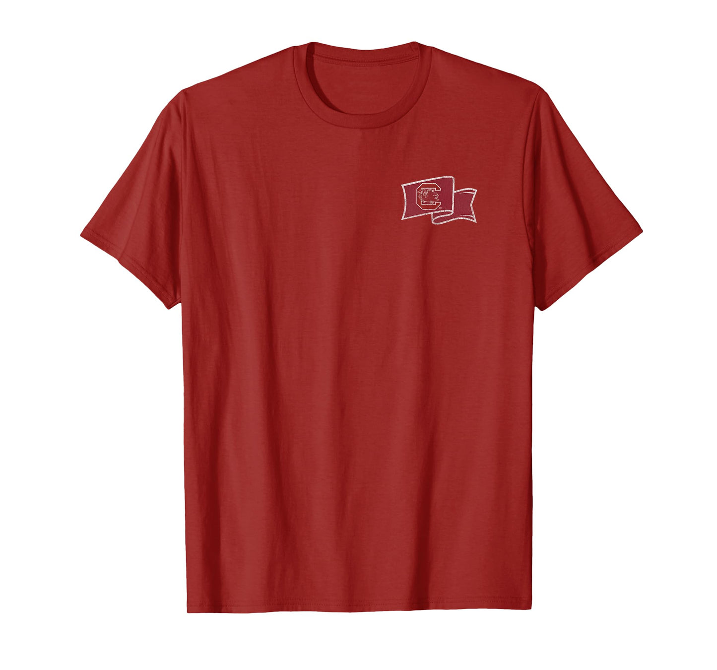 South Carolina Gamecocks Front/Back Vintage Flag Black T-Shirt
