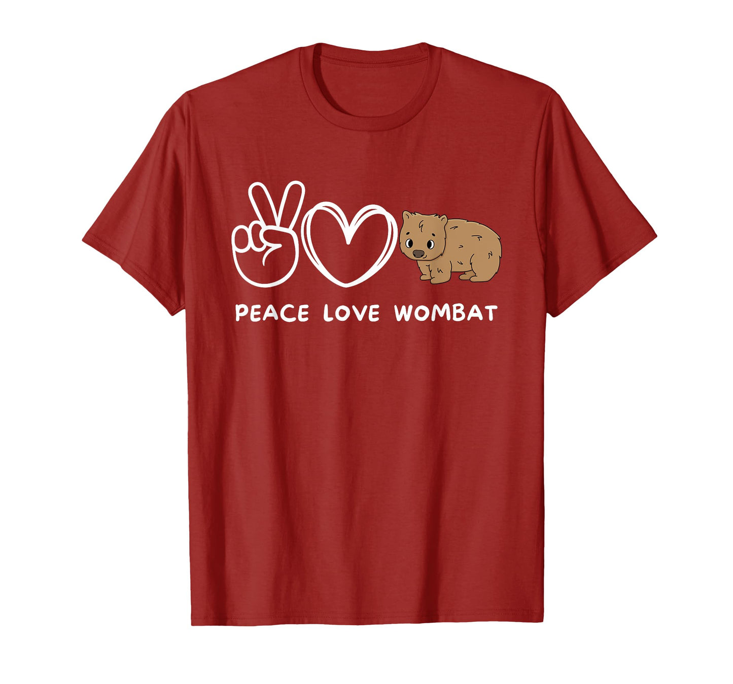 Peace, Love Wombat Retro Wombat Lover Animals Lover T-Shirt