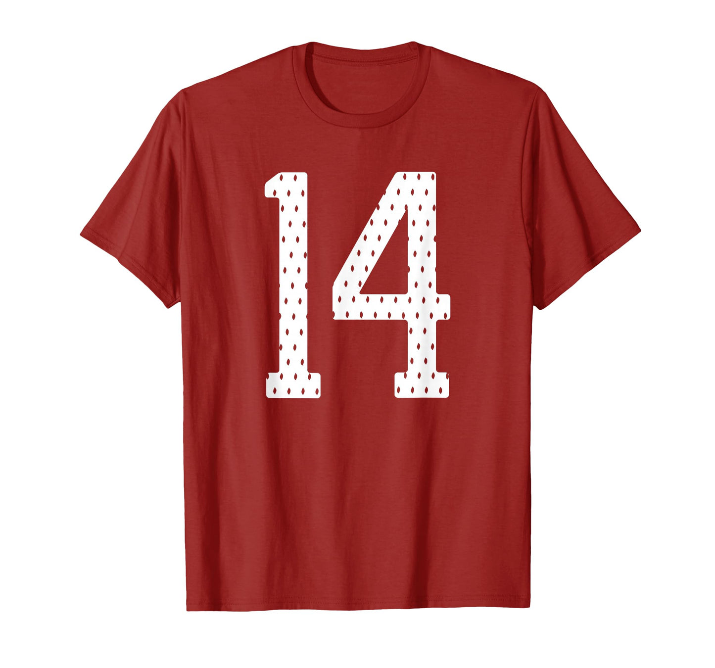Number 14 Sports Team 14th Jersey Varsity Birthday Football T-Shirt