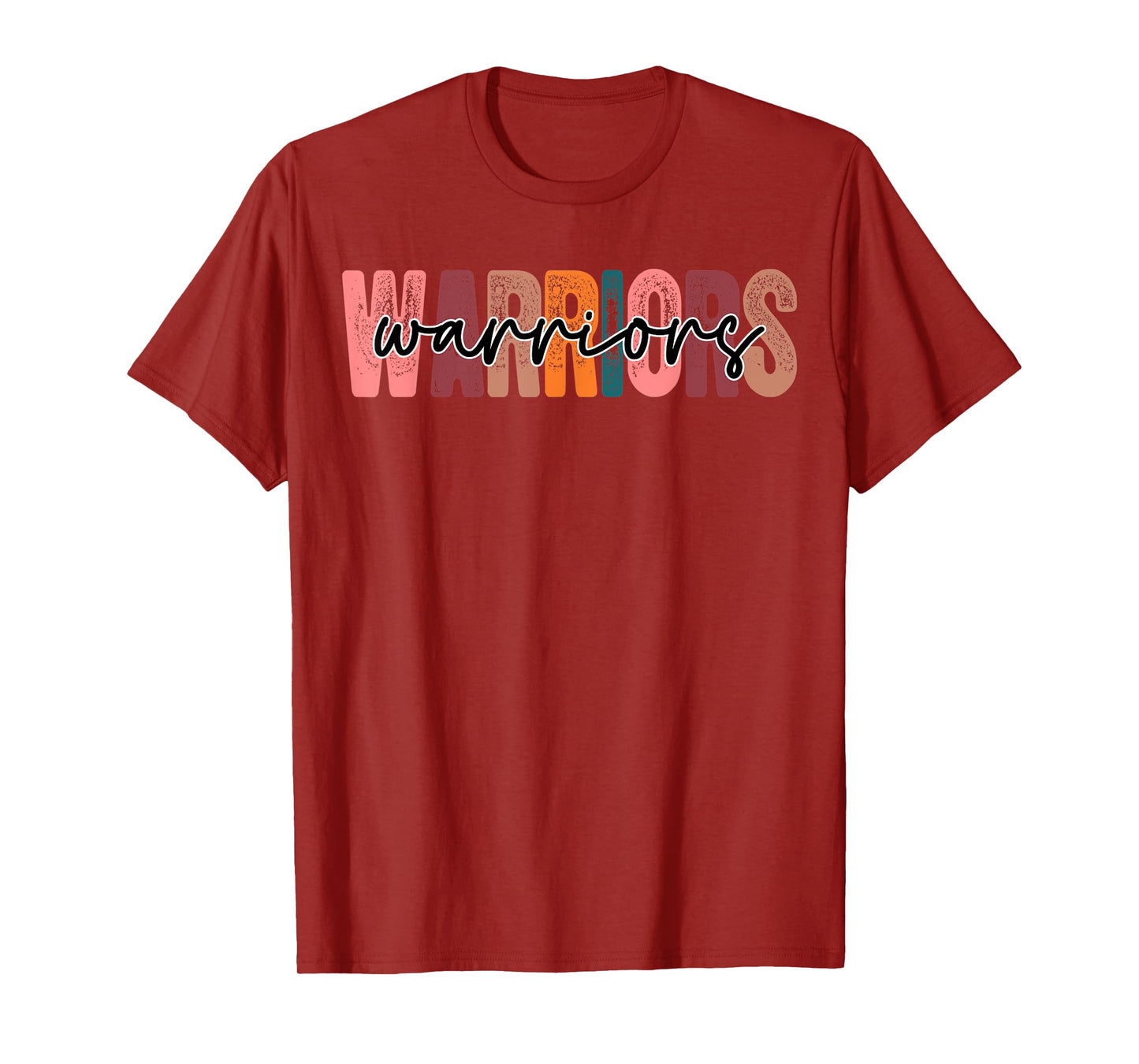Warriors School Sports Fan Team Spirit T-Shirt