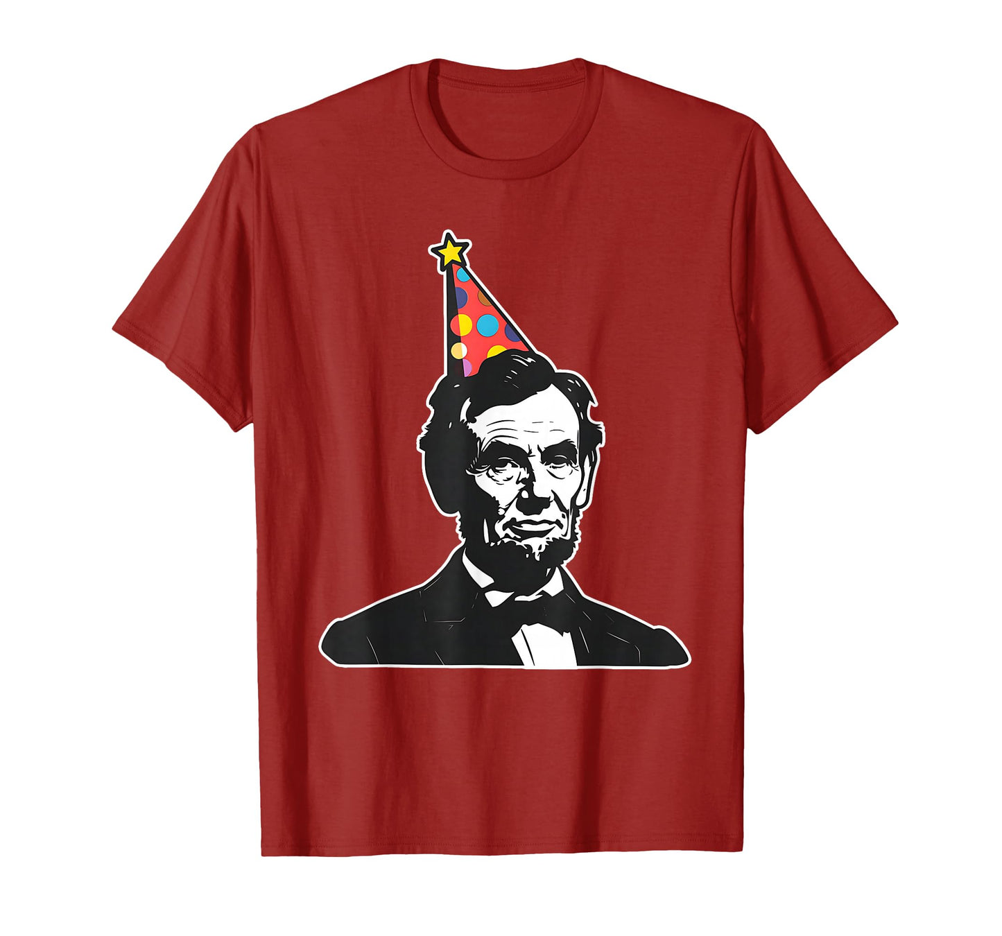 Party like a patriot USA America Hilarious Apparel Funny President Abe Abraham Lincoln's Birthday T-Shirt, Small, Black