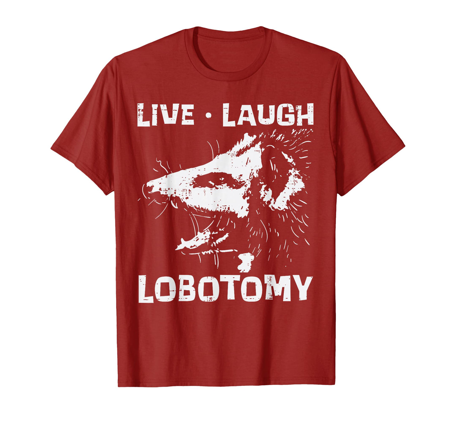 Opossum Live Love Lobotomy Possum Street Trash Cat Men Women T-Shirt