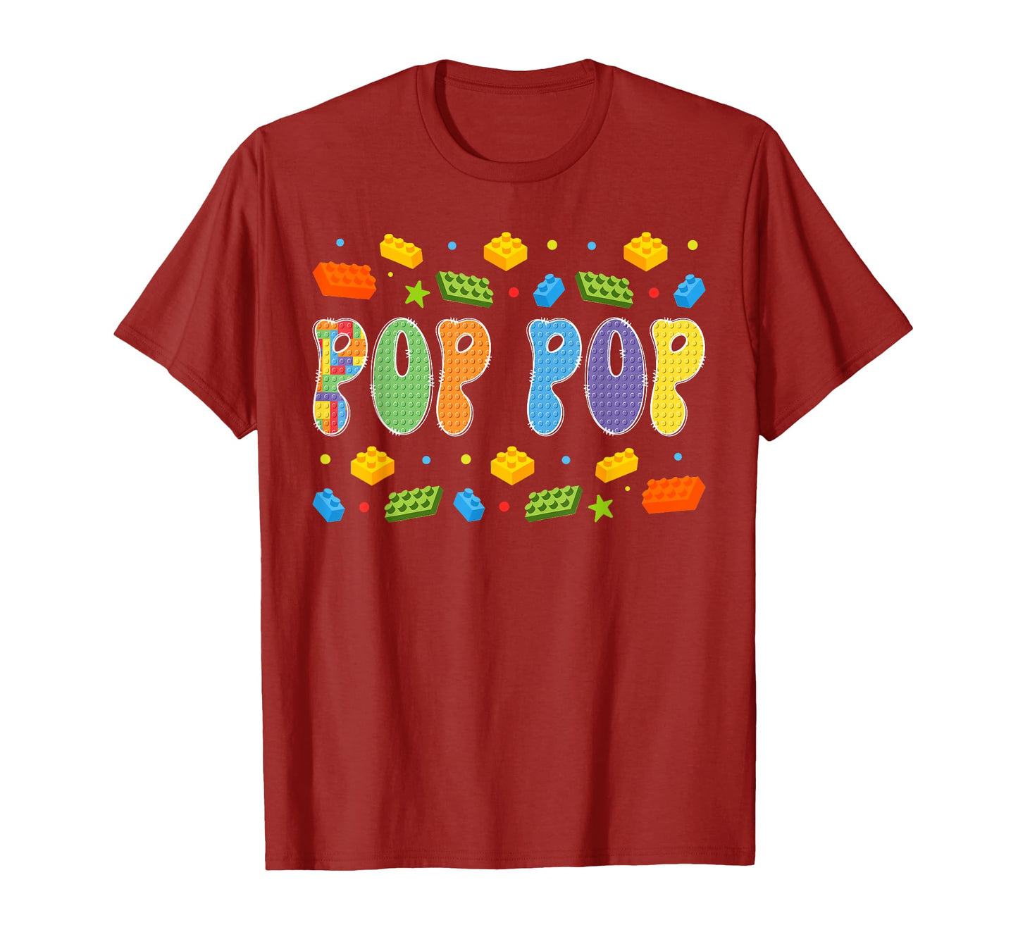 Pop Pop Building Bricks Block Master Builder Matching T-Shirt