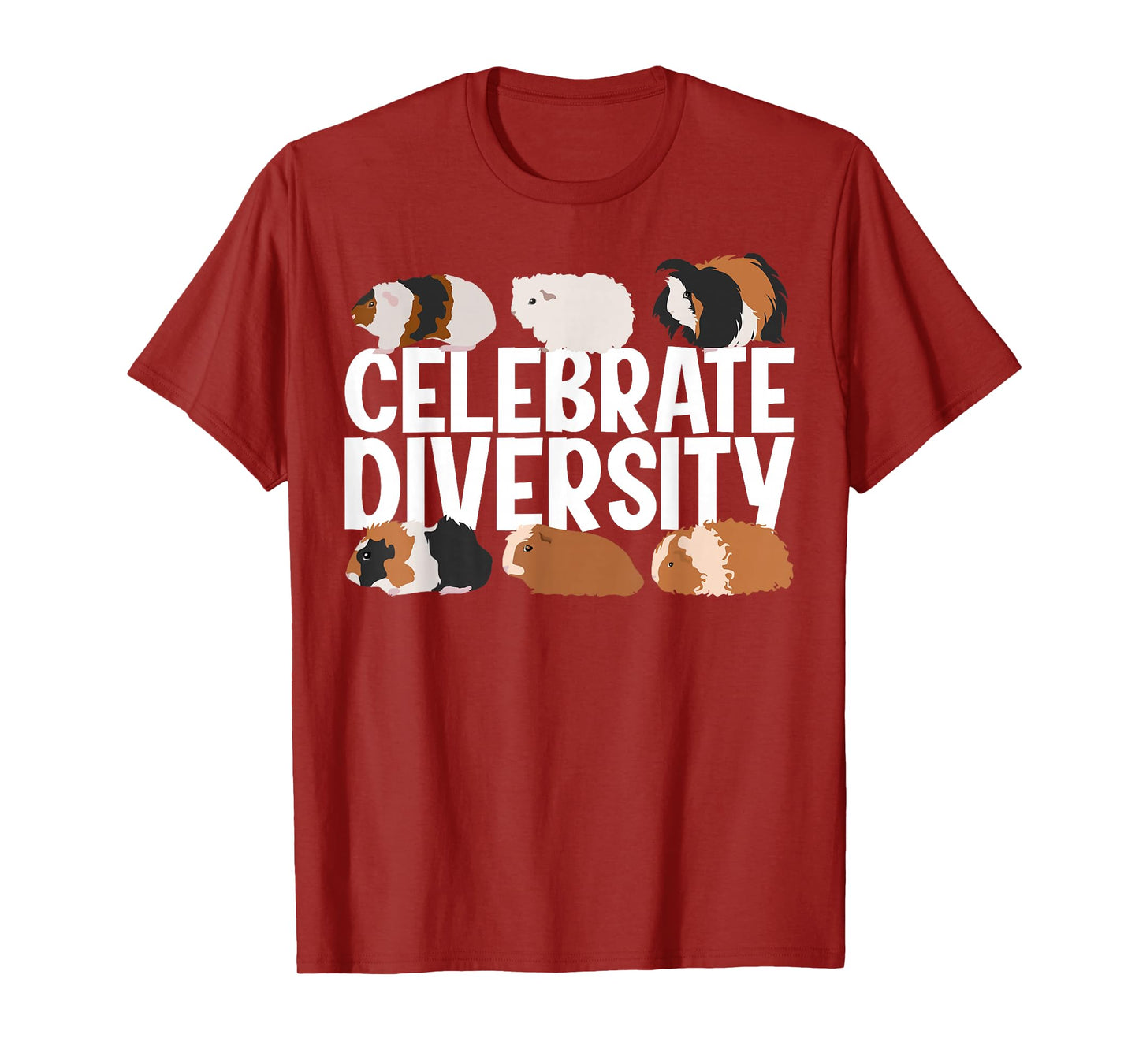 Cute Guinea Pig Art for Men Women Adult Guinea Pig Lover T-Shirt