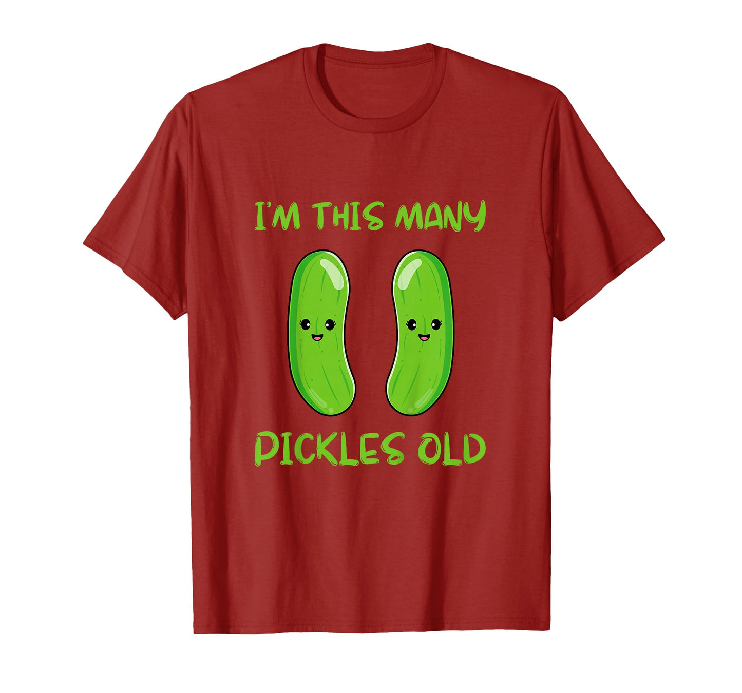 I'm This Many Pickles Old - 2nd Birthday 2 Years Old Bday T-Shirt