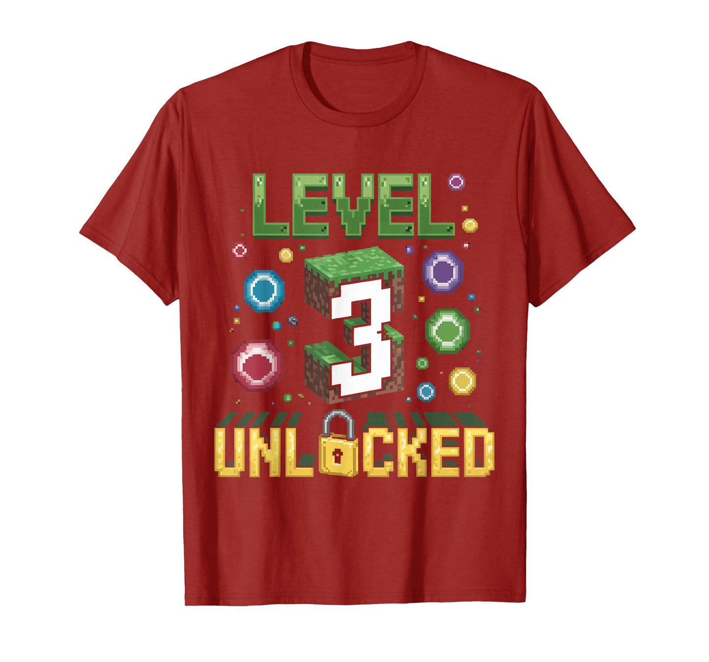 Birthday Children's Shirt Level 3 Unlocked 3 T-Shirt