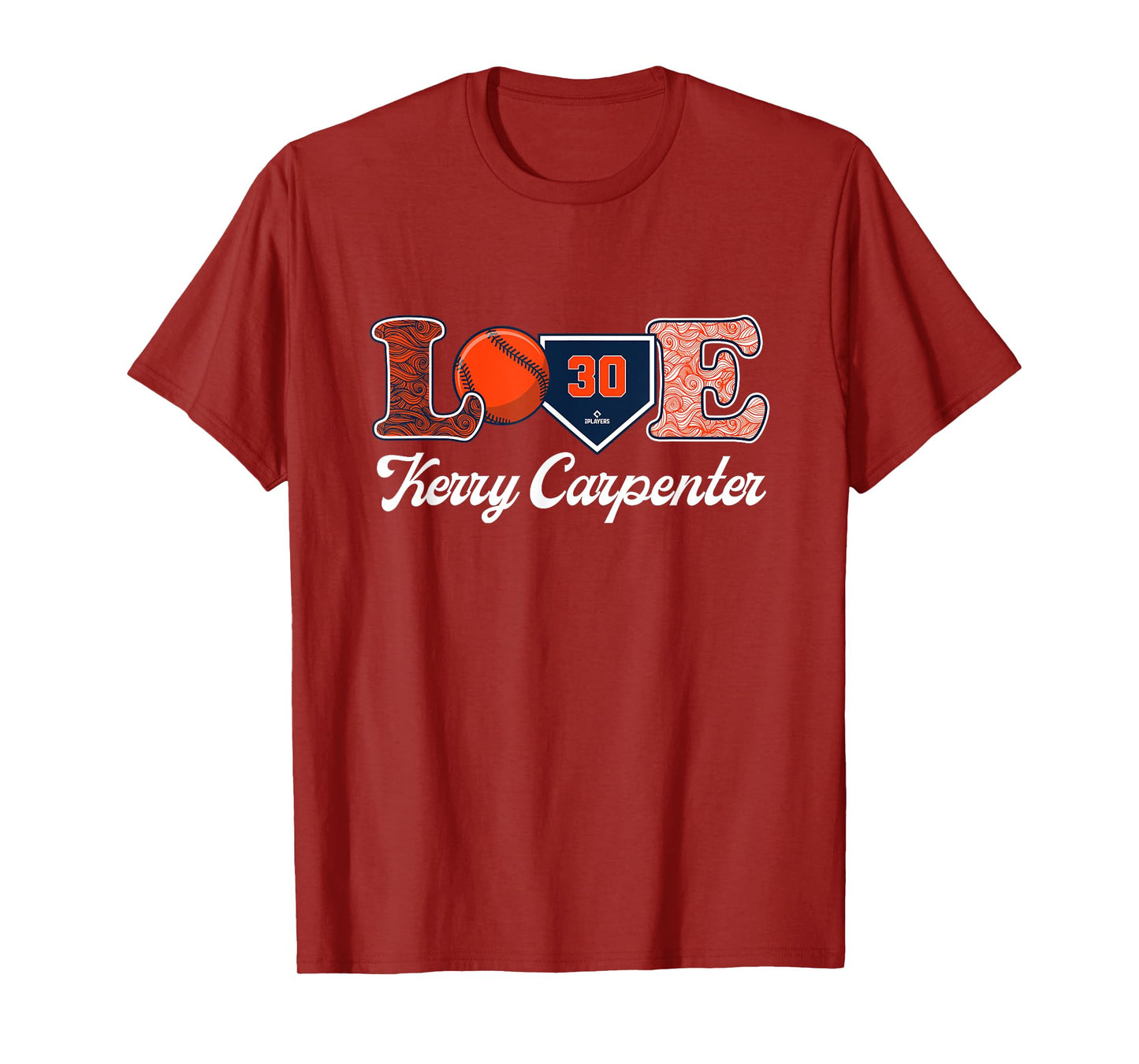 Love Kerry Carpenter Detroit Baseball MLBPA T-Shirt