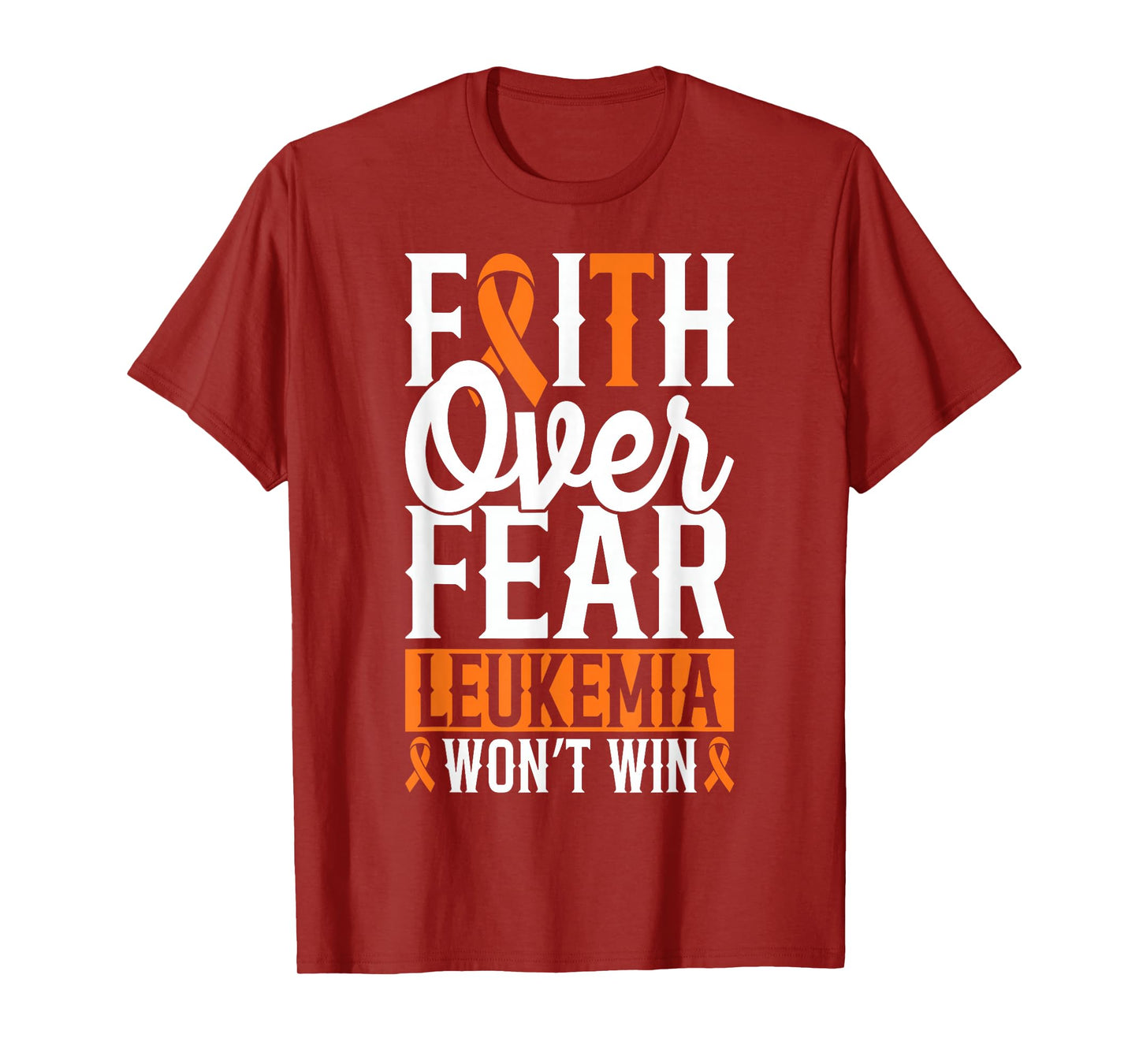Childhood Leukemia Fighters Orange Ribbon Awareness T-Shirt
