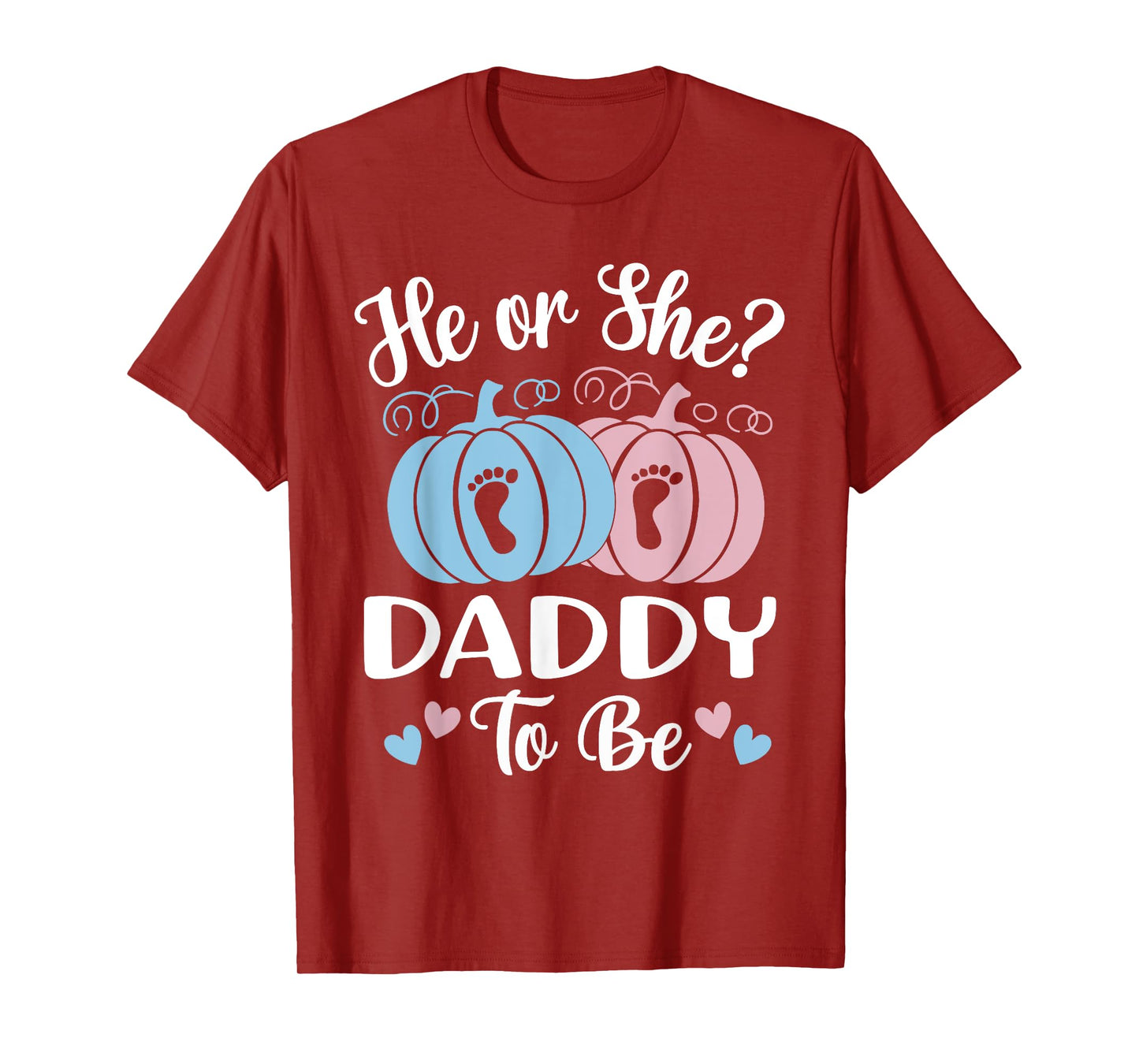 Halloween He or She Daddy to Be Pumpkin T-Shirt