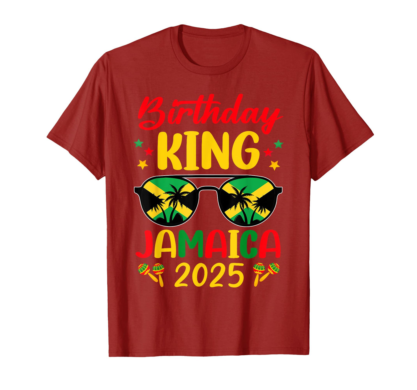 Birthday King Jamaica 2025 Jamaican Vacay Trip T-Shirt