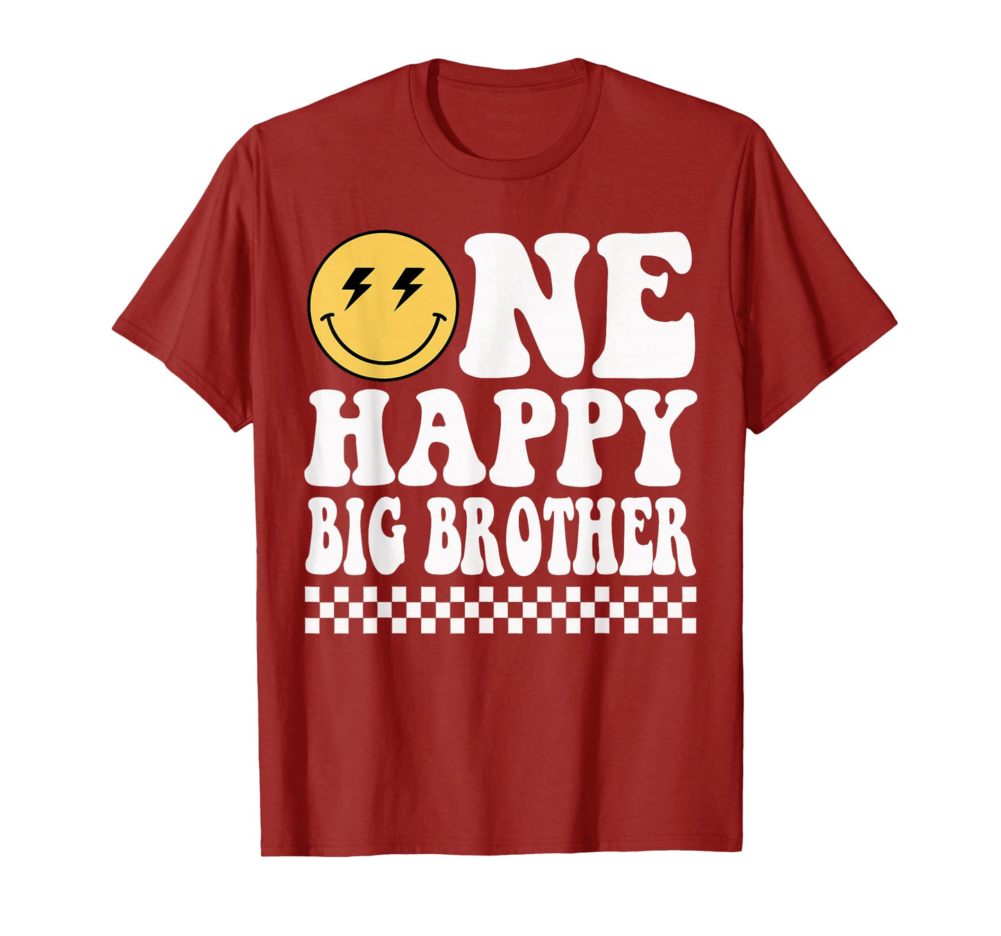 One Happy Dude Big Brother 1st Birthday Family Matching T-Shirt