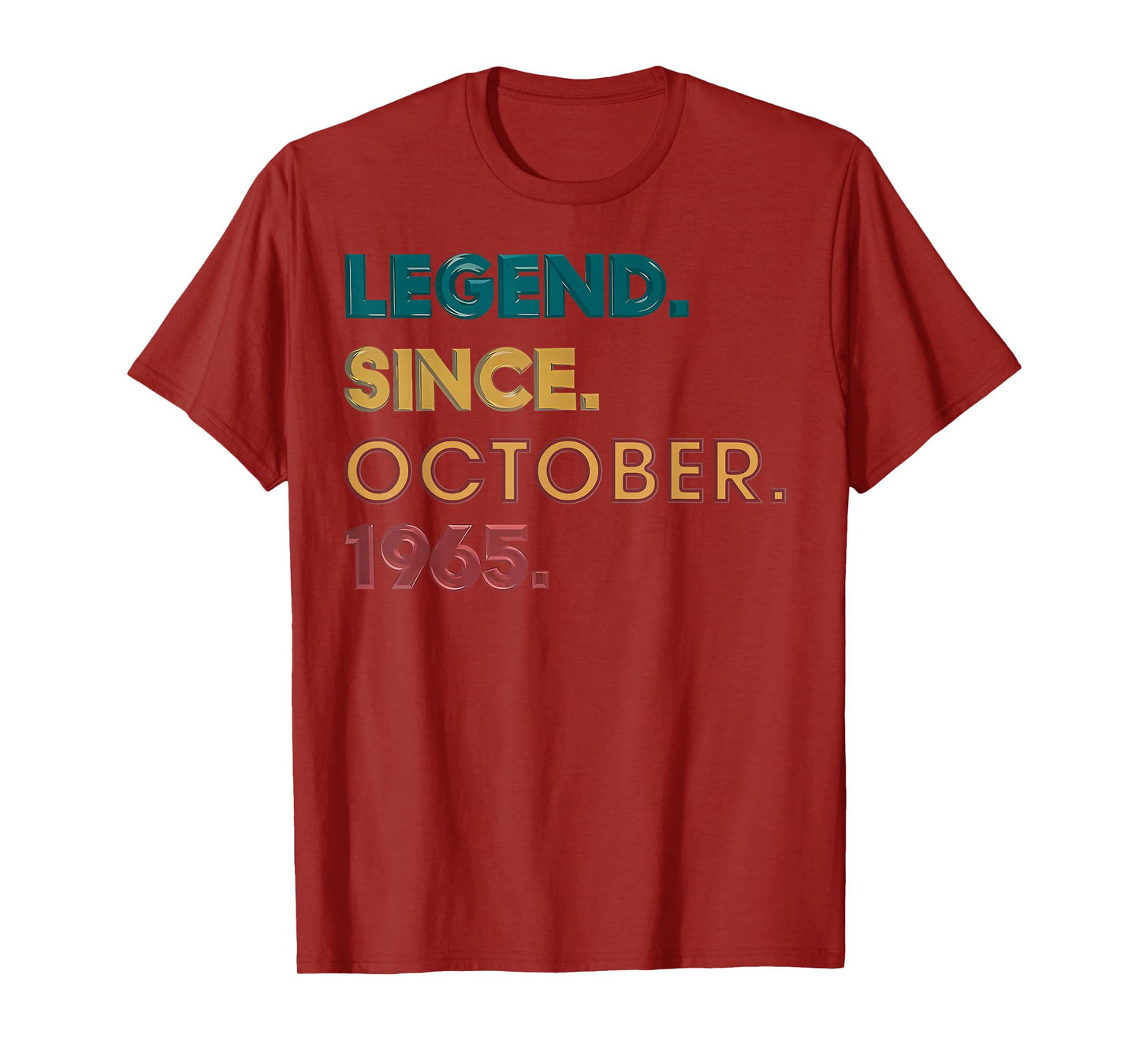Legend 1965 60th Birthday Gifts for Men Women 60 Year Old T-Shirt