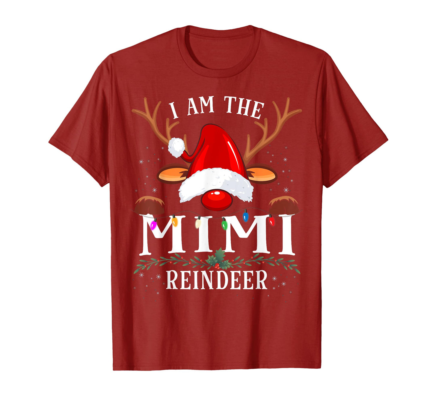 I Am The Mimi Reindeer Christmas Family T-Shirt