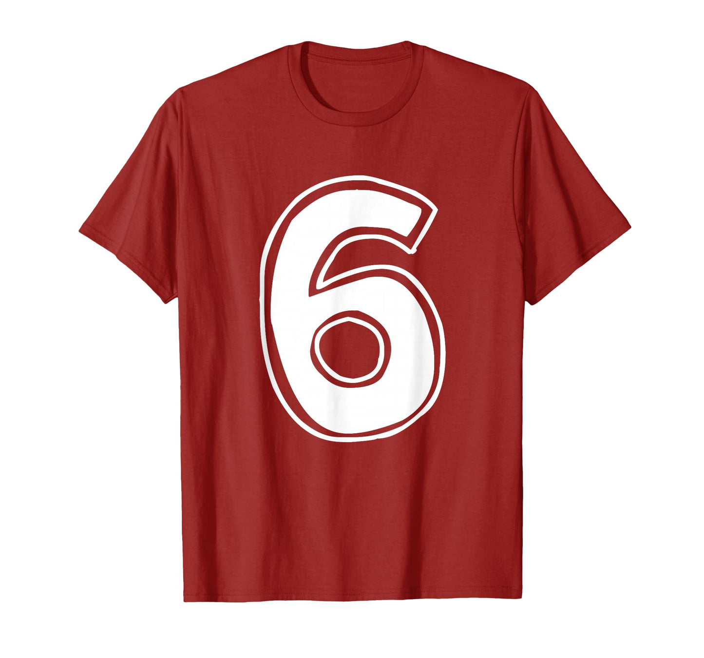 Number 6 Six Seven 6 7 Meme 67 Funny 6th Birthday 6 Years T-Shirt
