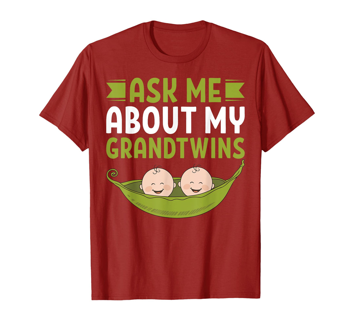 Ask Me About My Grandtwins Twin Grandpa T-Shirt