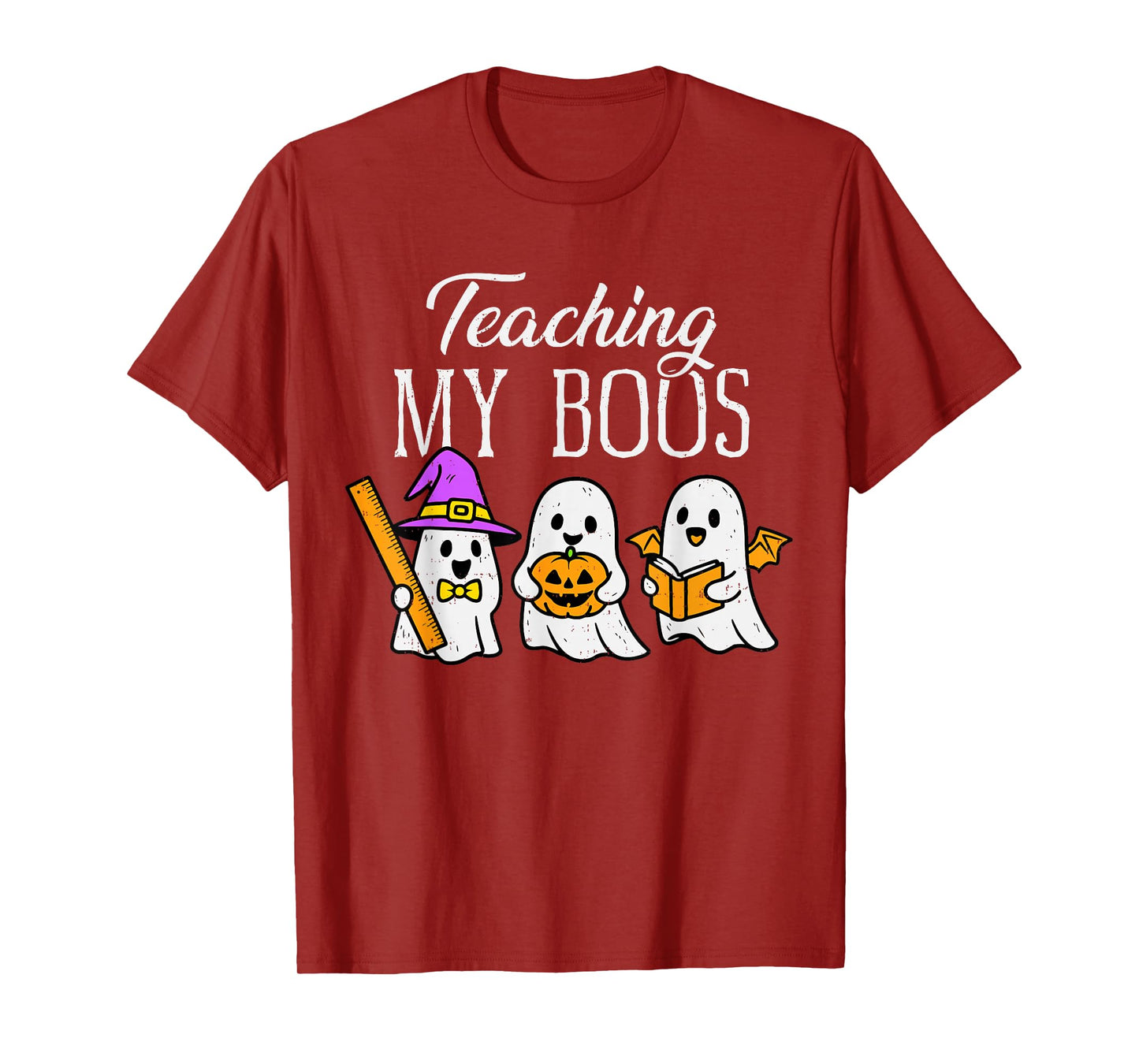 Teaching My Boos Ghost Teacher Halloween Spooky Educator T-Shirt