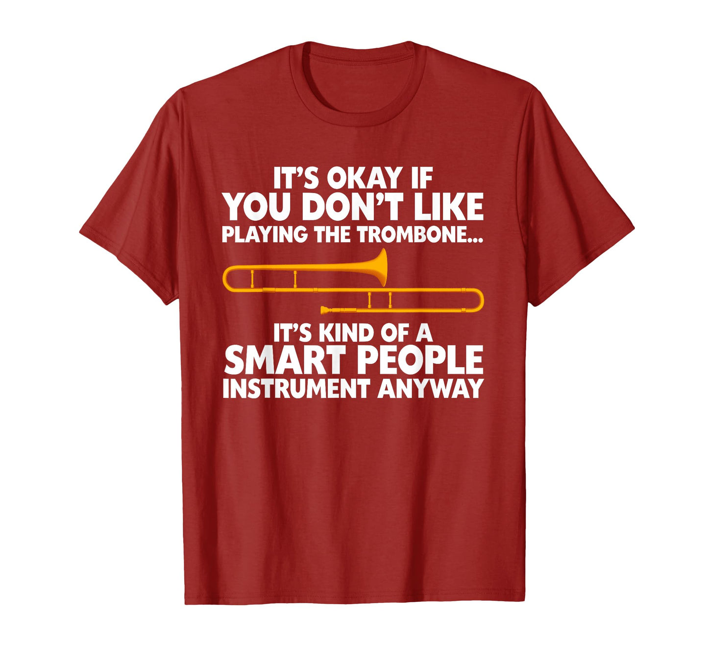 Funny Trombone Art for Men Women Instrument Trombone Player T-Shirt