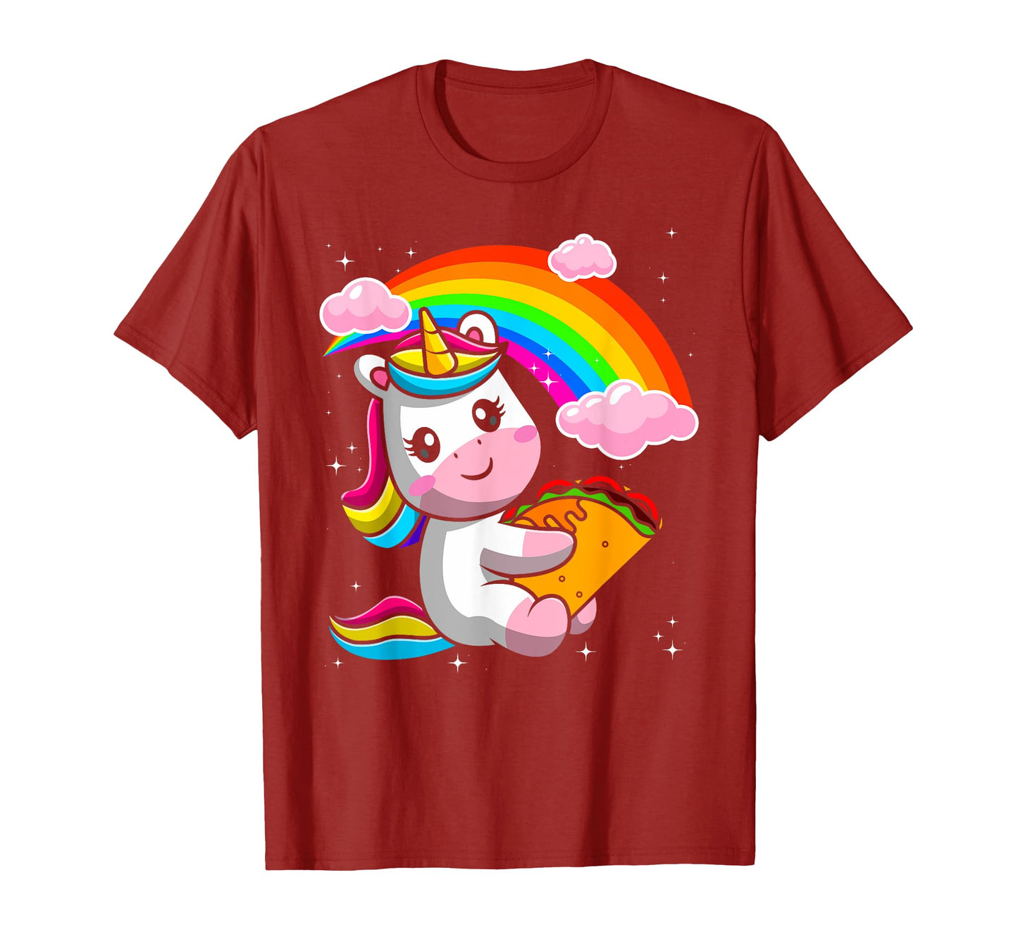 Unicorn Taco Rainbow Fiesta Cinco De Mayo Toddler Girls Kids T-Shirt