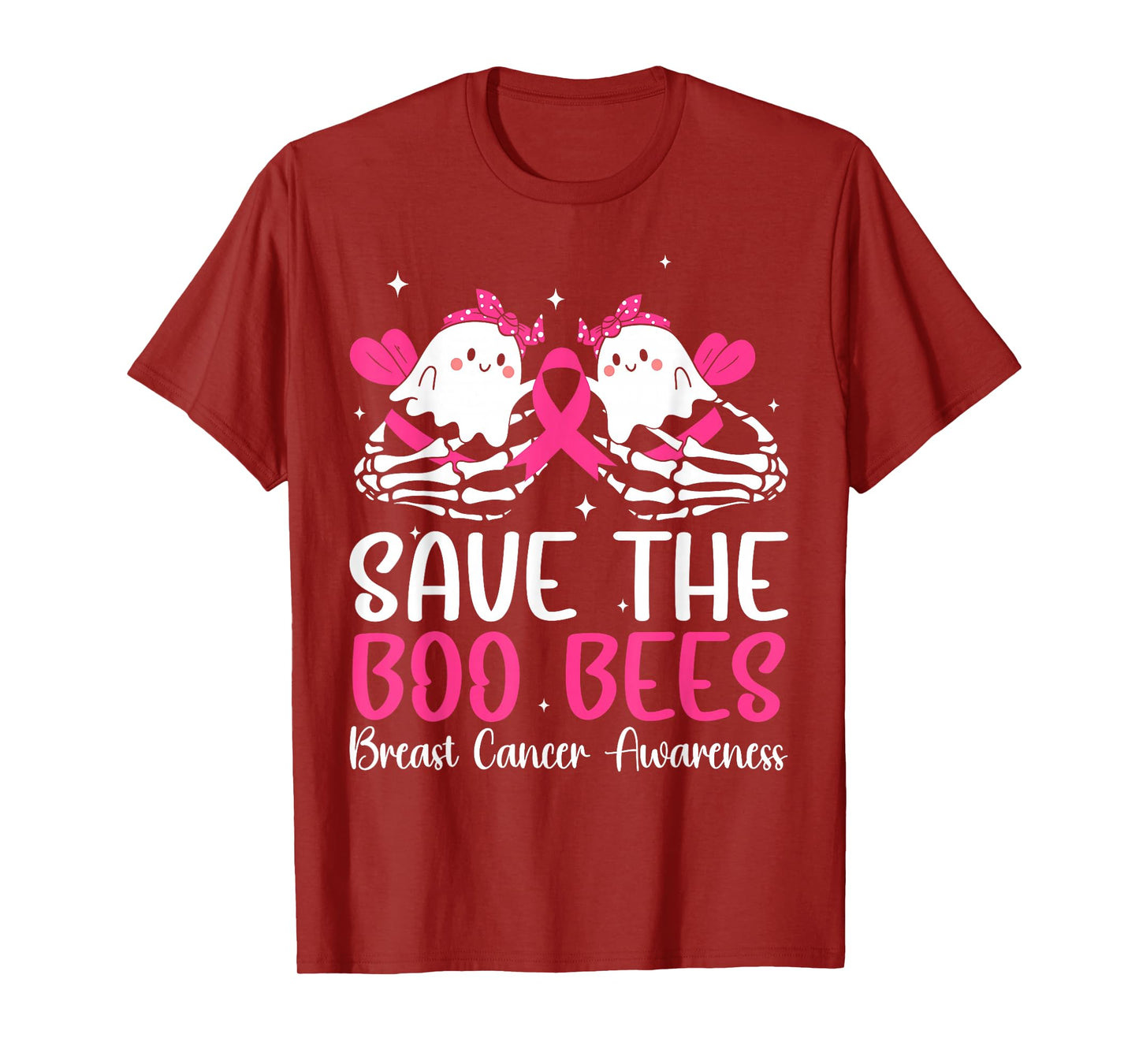 Save The Boobees Boo Bees Breast Cancer Halloween Women T-Shirt