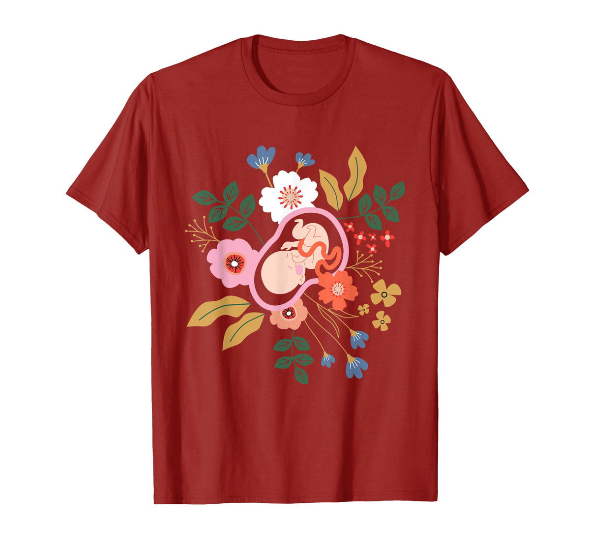 Floral Doula Midwifery - Midwives Childbirth Labor Assistant T-Shirt