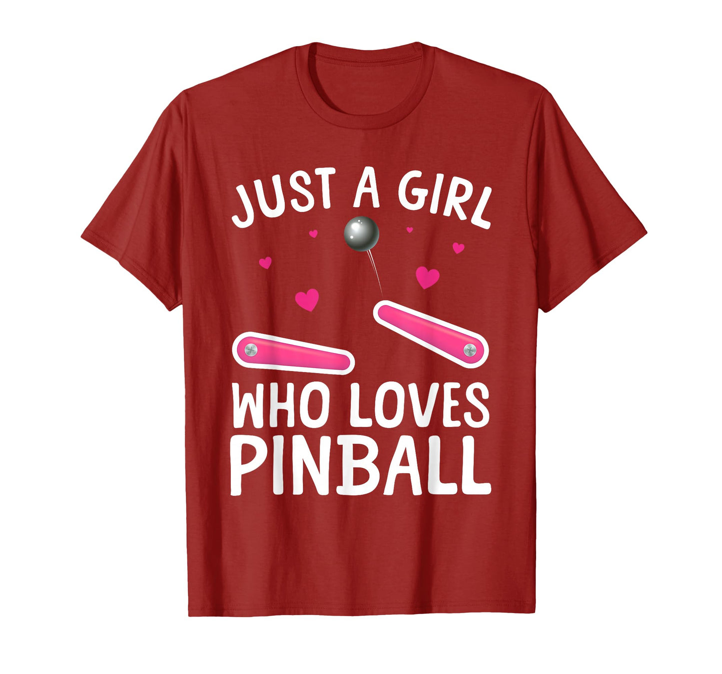 Pinball Art for Girls Women Pinball Machine Pinball Lover T-Shirt