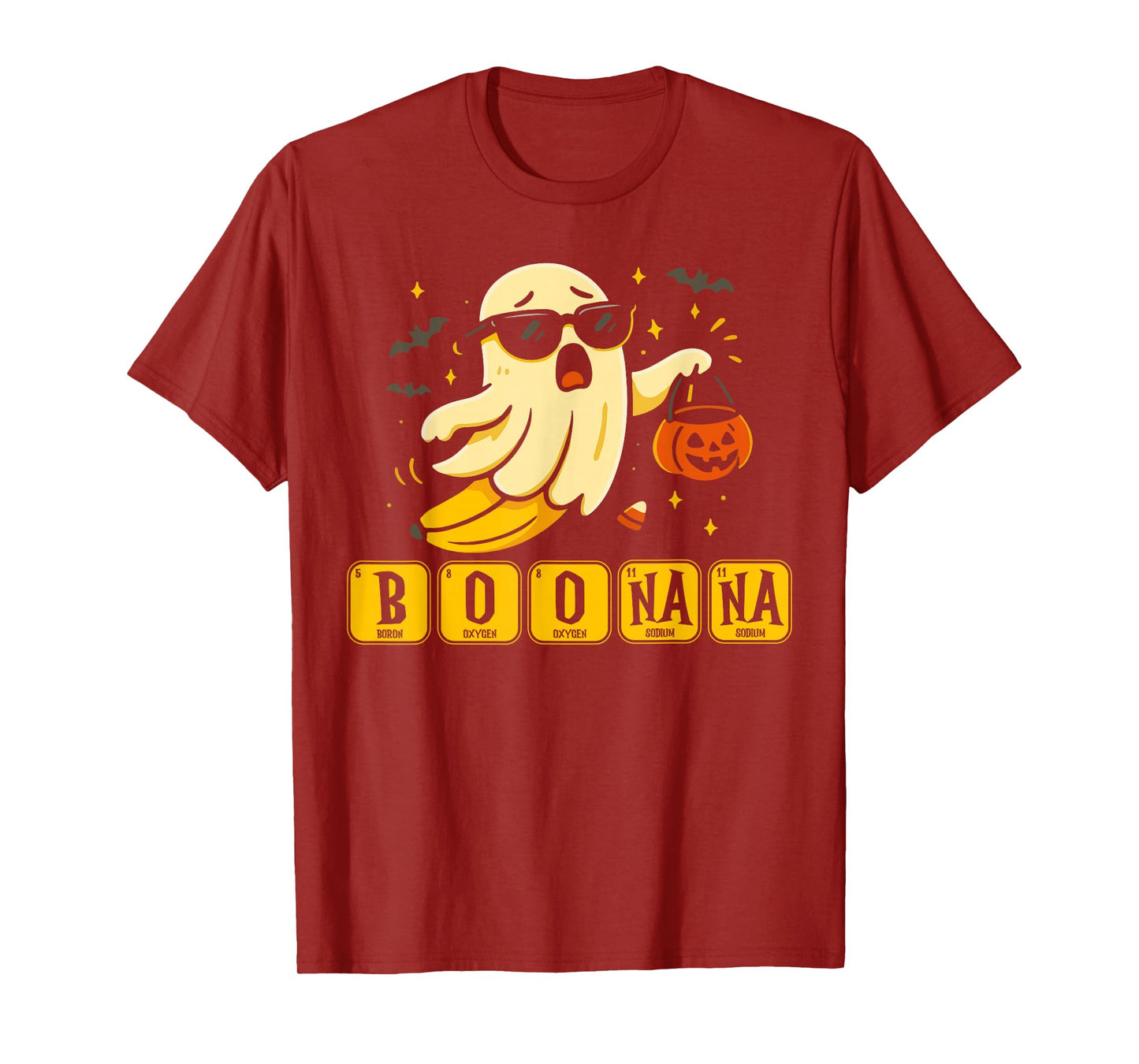 Chemistry Boonana Banana Ghost Cute Halloween Funny Teacher T-Shirt