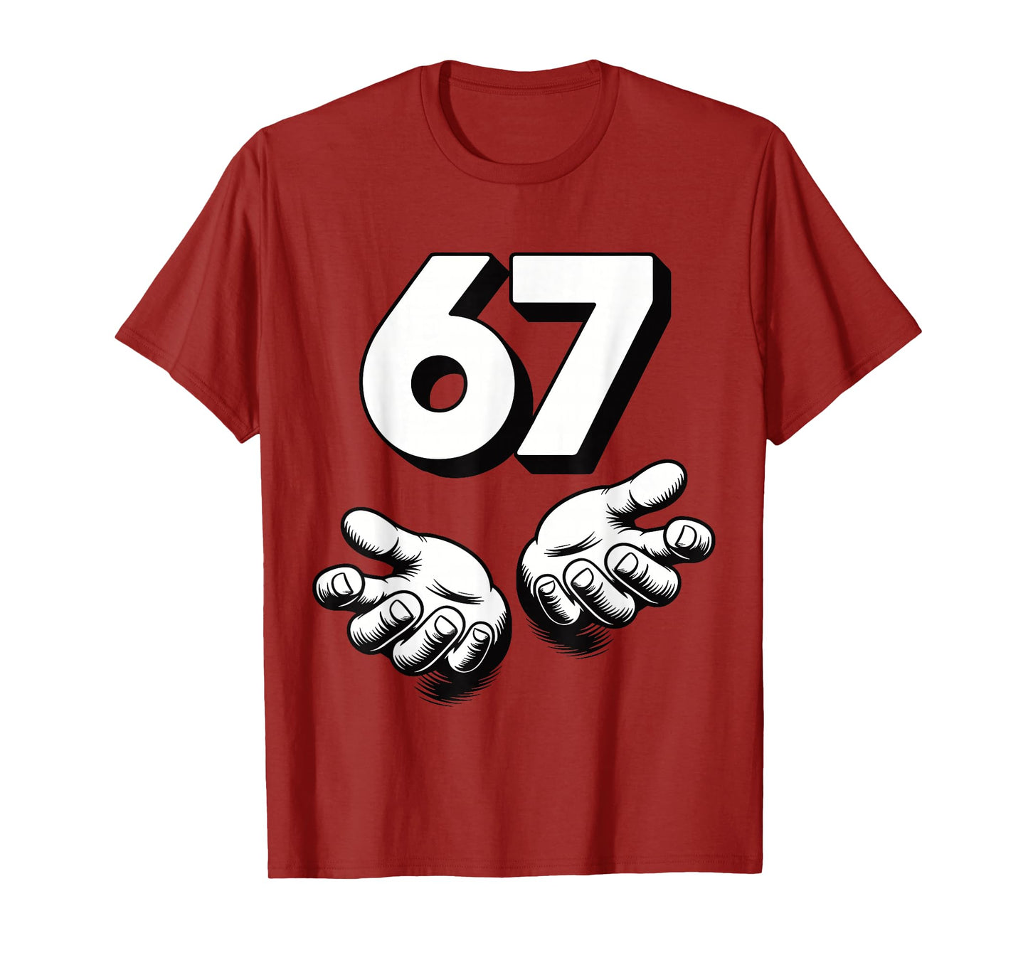 Funny 6 7 Meme Gen Alpha Gen Z Slang Six Seven T-Shirt