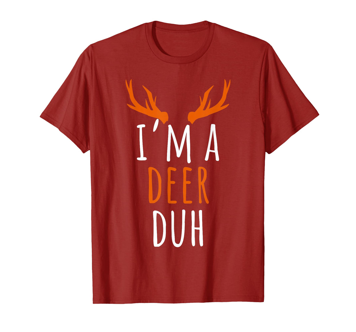 Im A Deer Costume Funny Reindeer Sven Adult Cute Matching T-Shirt