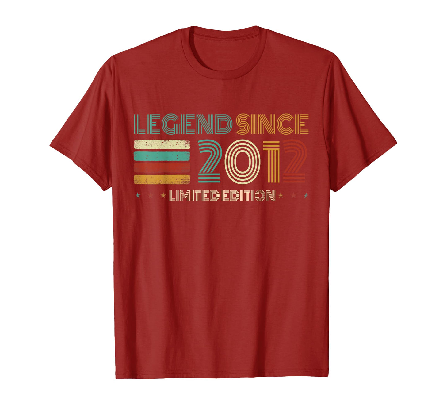 13 Years Old Legend Since 2012 13th Birthday T-Shirt