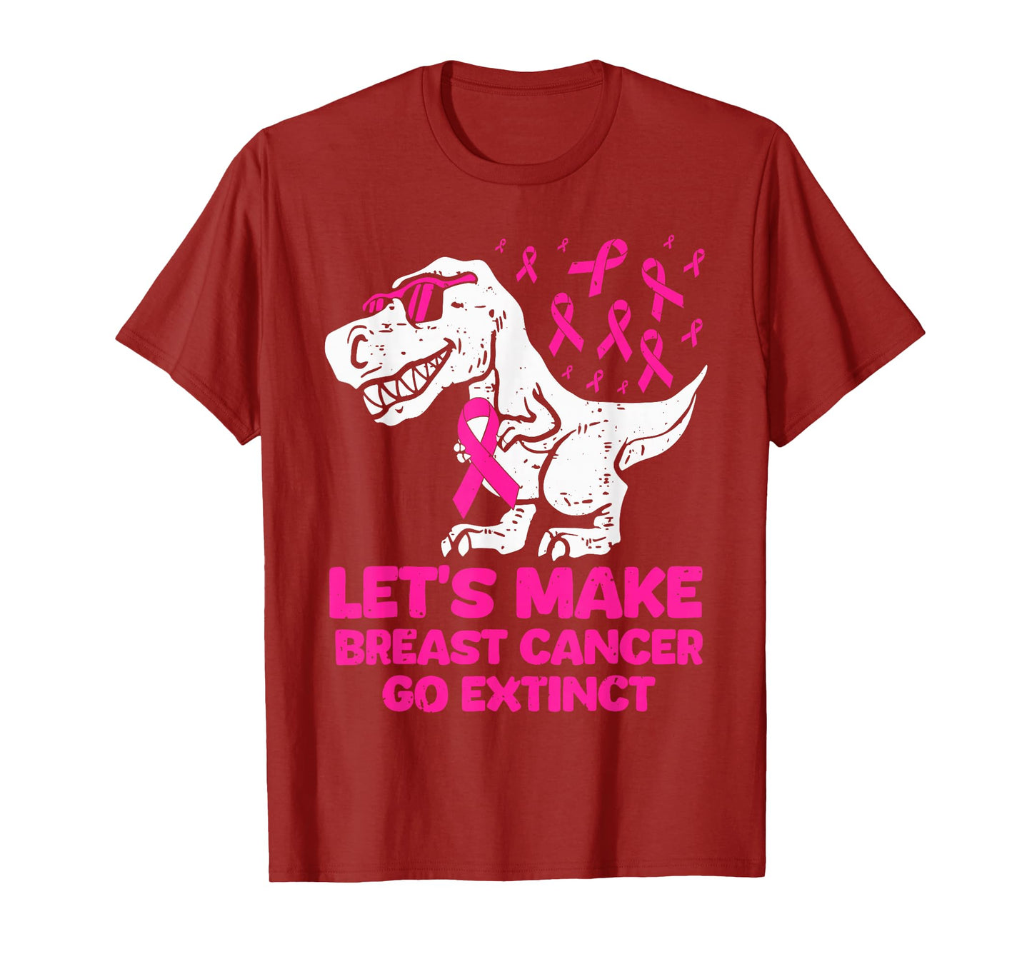 Lets Make Breast Cancer Extinct T-rex Dino Suppoter Toddler T-Shirt