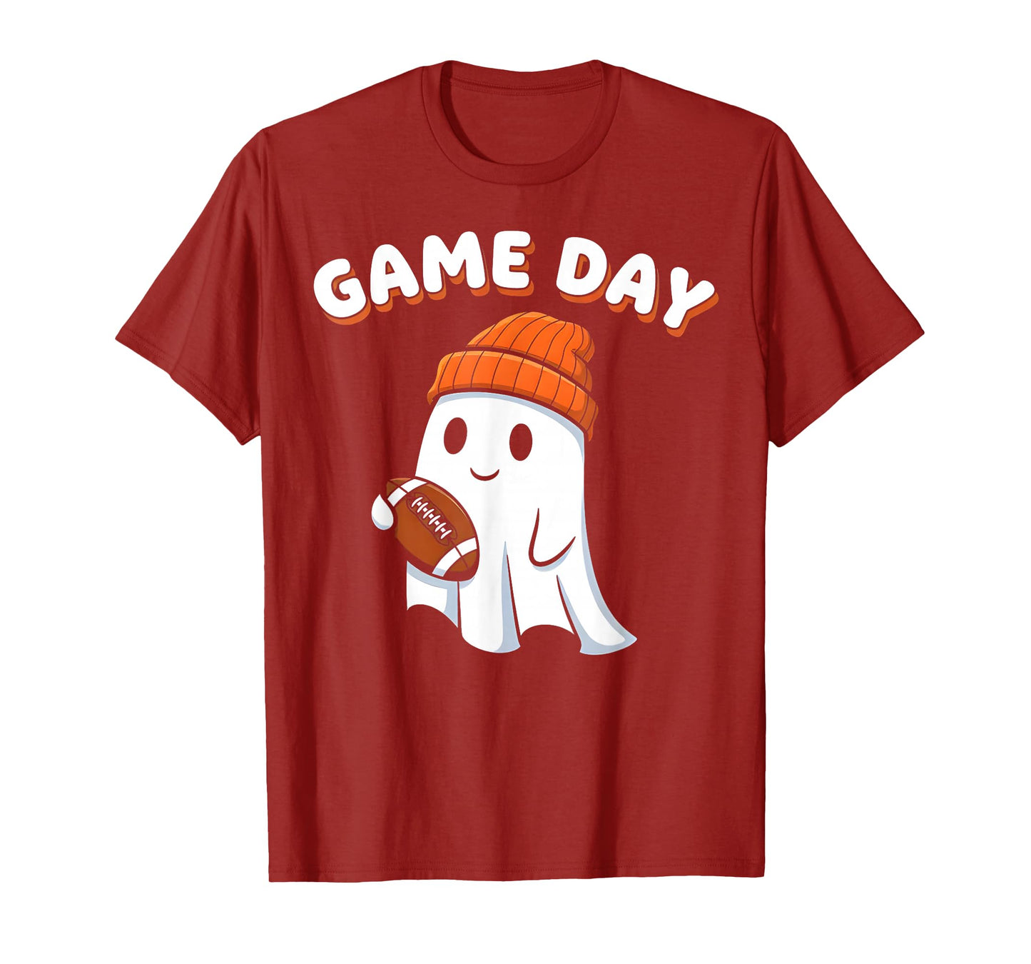 Football Game Day Ghost Halloween T-Shirt