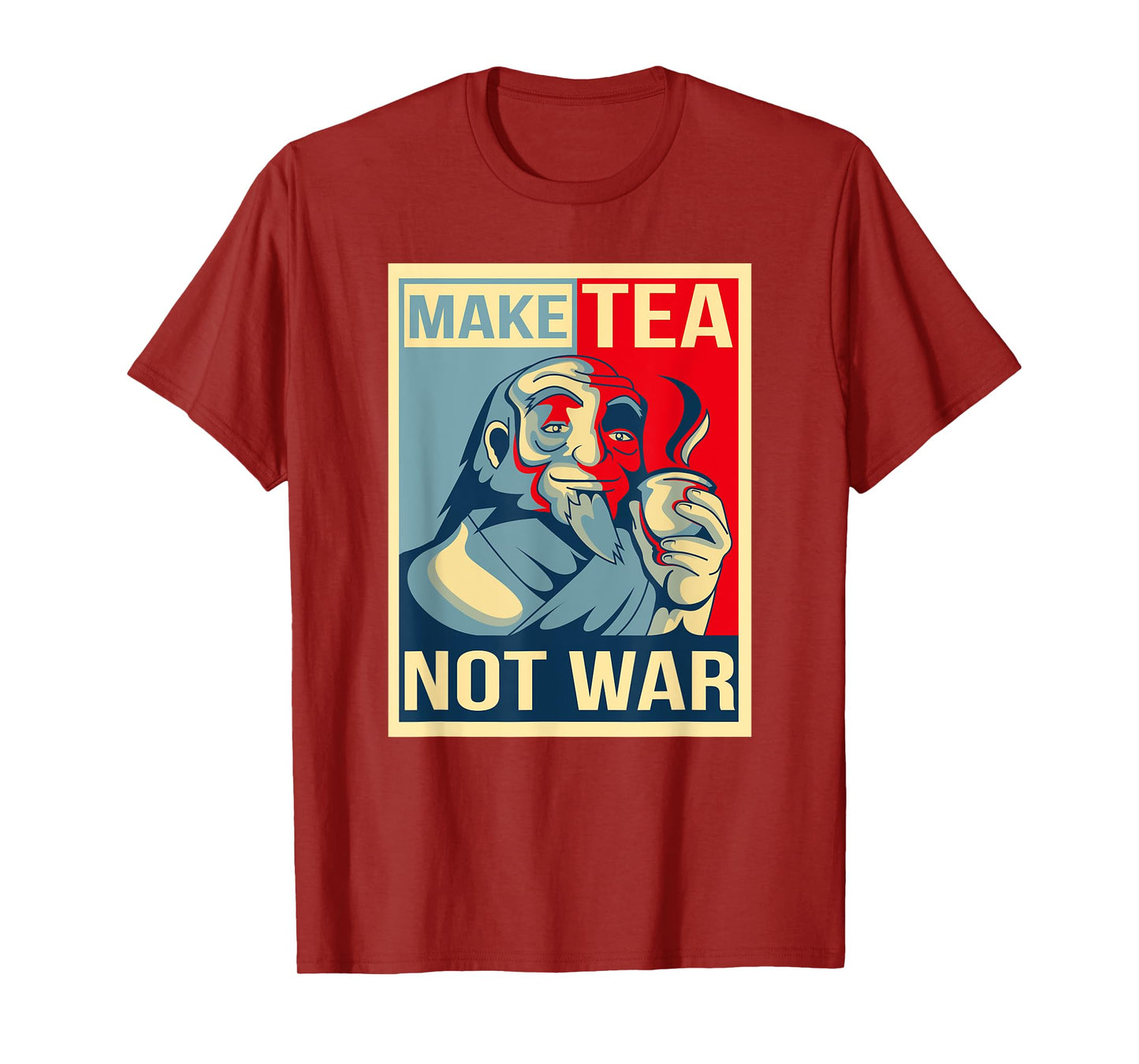 Make Tea Not War. Tealover Japanese Buddha Herbal Peace T-Shirt