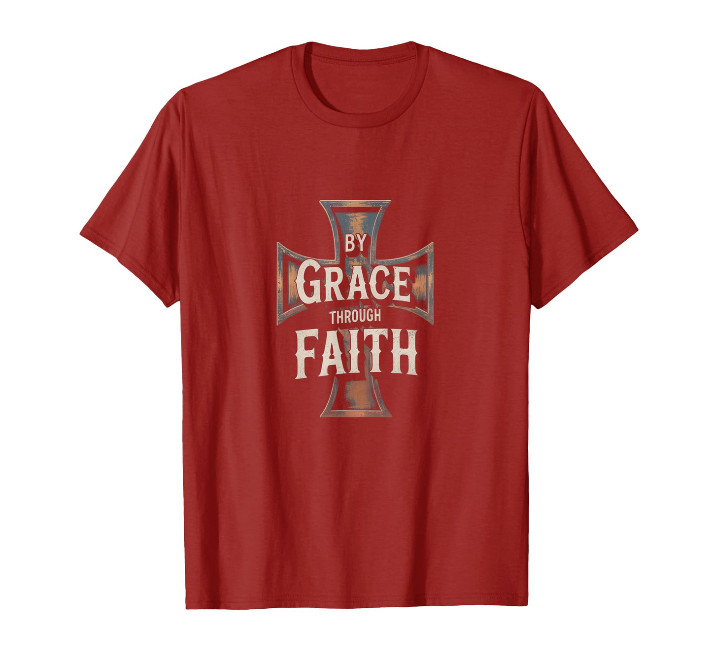 Faithful Grace Ephesians 2:8-9 Inspirational Tee T-Shirt