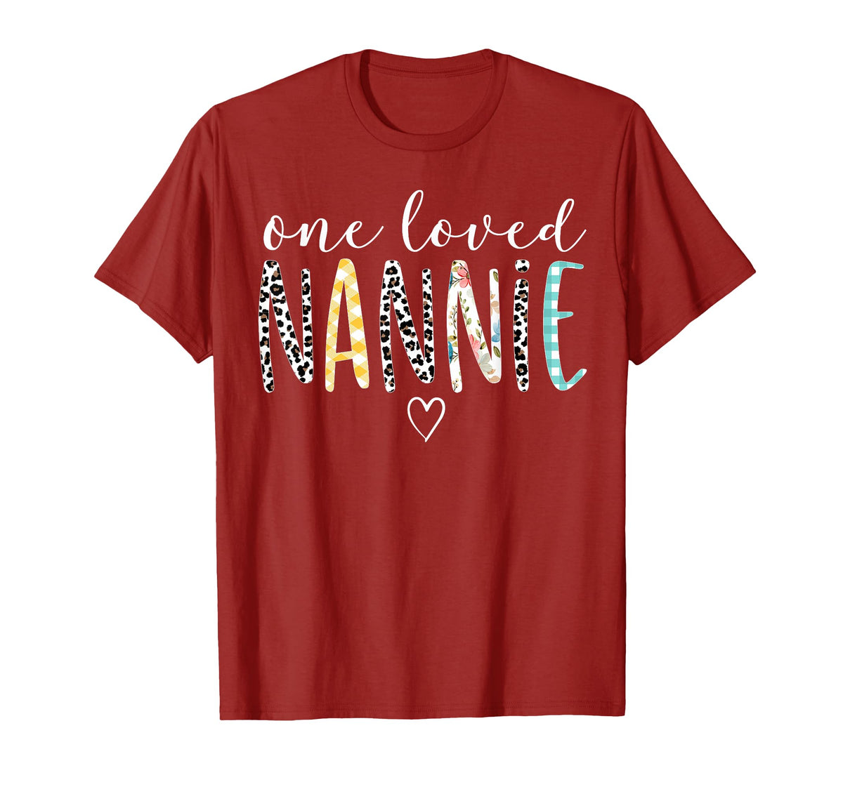 Nannie Gifts Women One Loved Nannie Mother's Day T-Shirt
